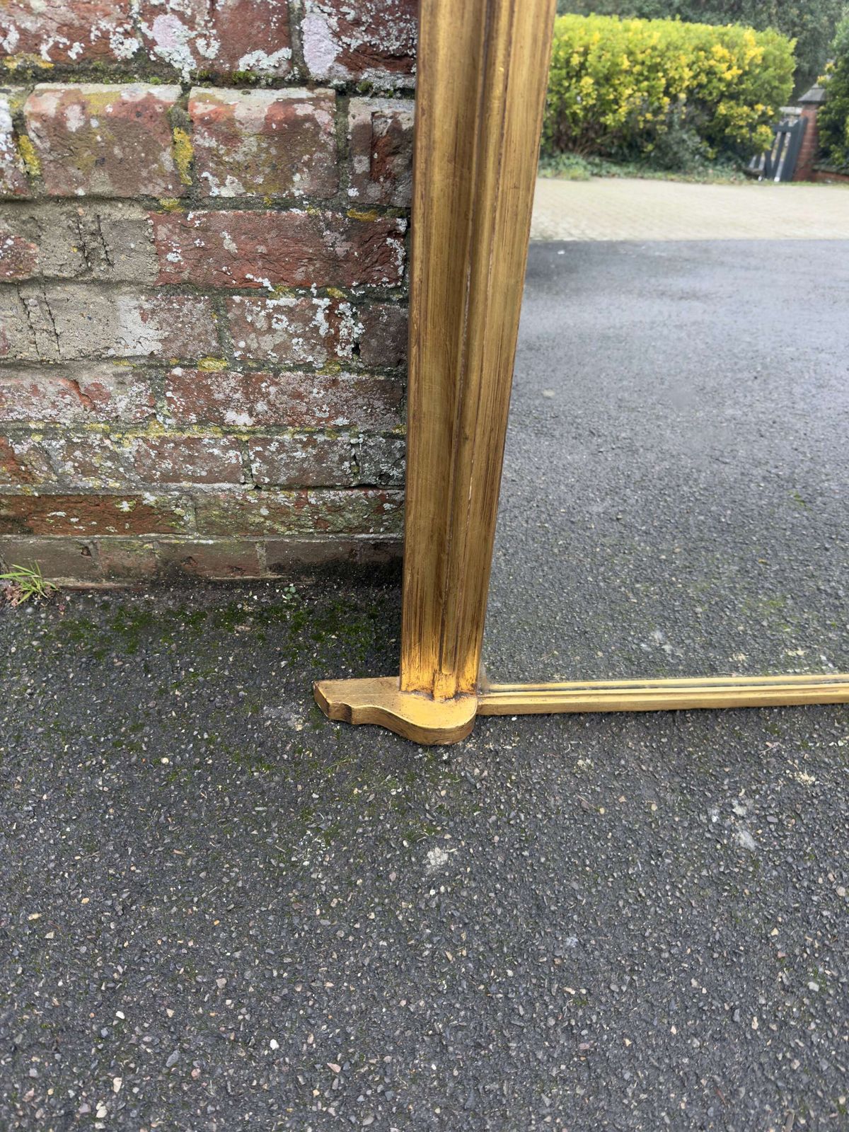 A Stunning Large Antique English 19th C Top Gilt Overmantle Mirror. photo for sale