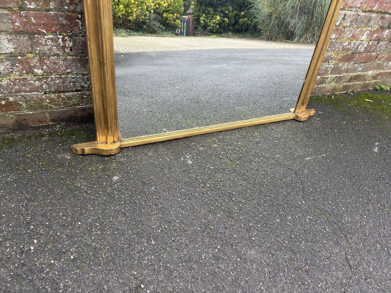 A Stunning Large Antique English 19th C Top Gilt Overmantle Mirror. photo Home Decor
