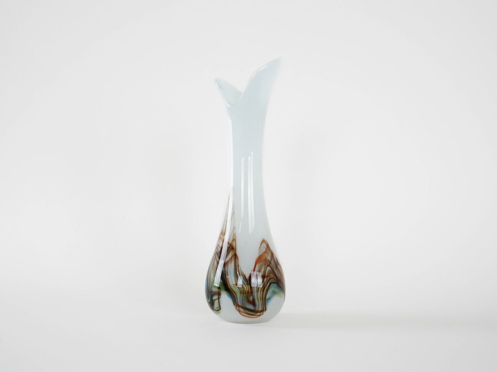 Glass Vase Danish Design 1970s Production Denmark photo Home Decor