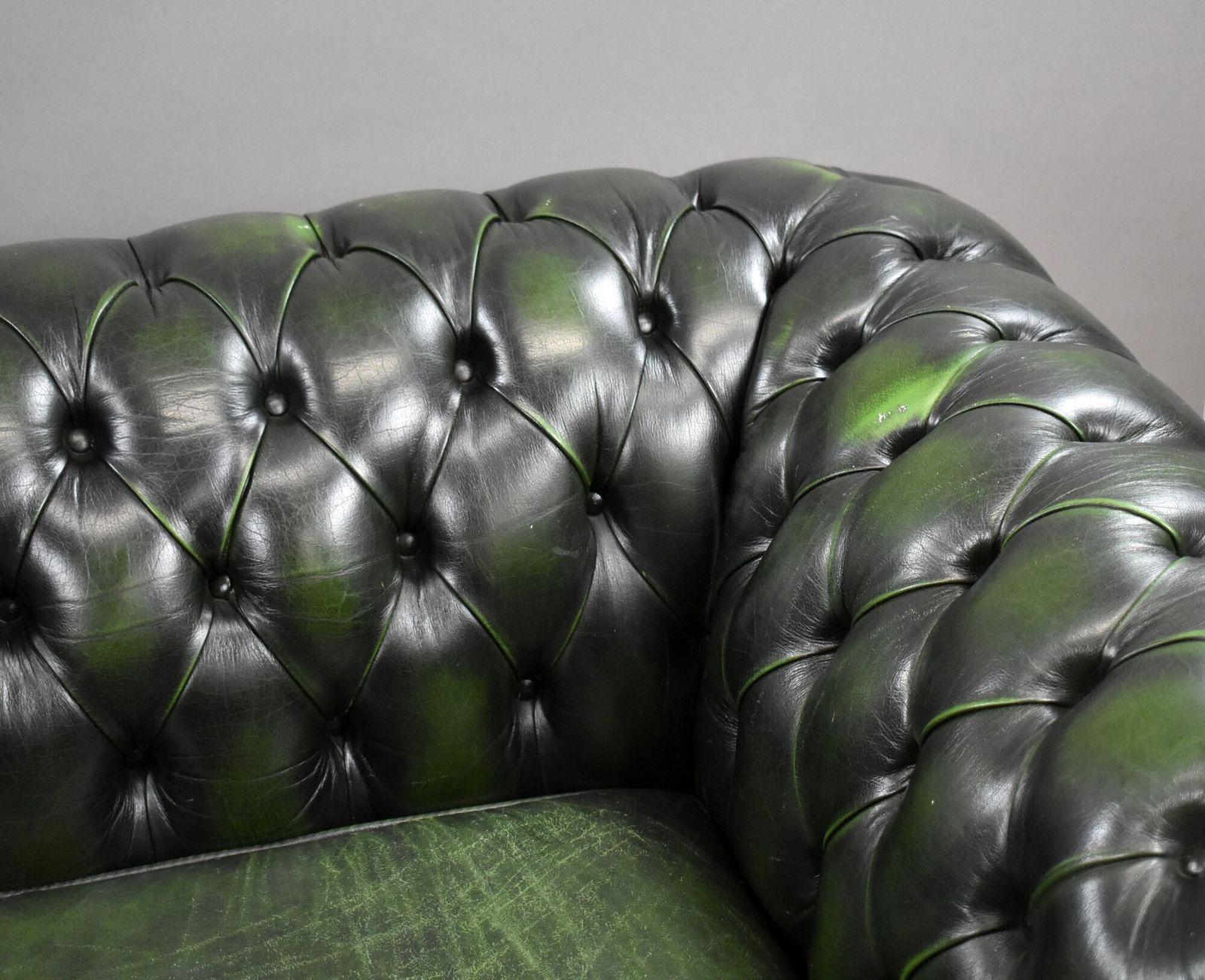 Green Leather Chesterfield photo buy