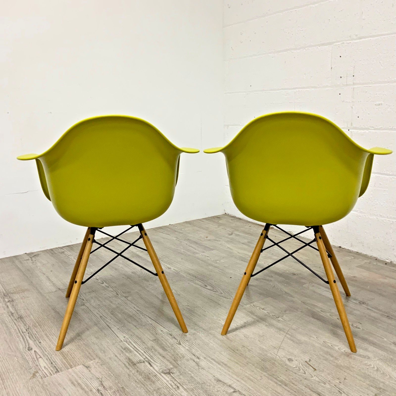 A Pair Of Genuine Charles Eames Daw Chairs For Vitra photo Furniture