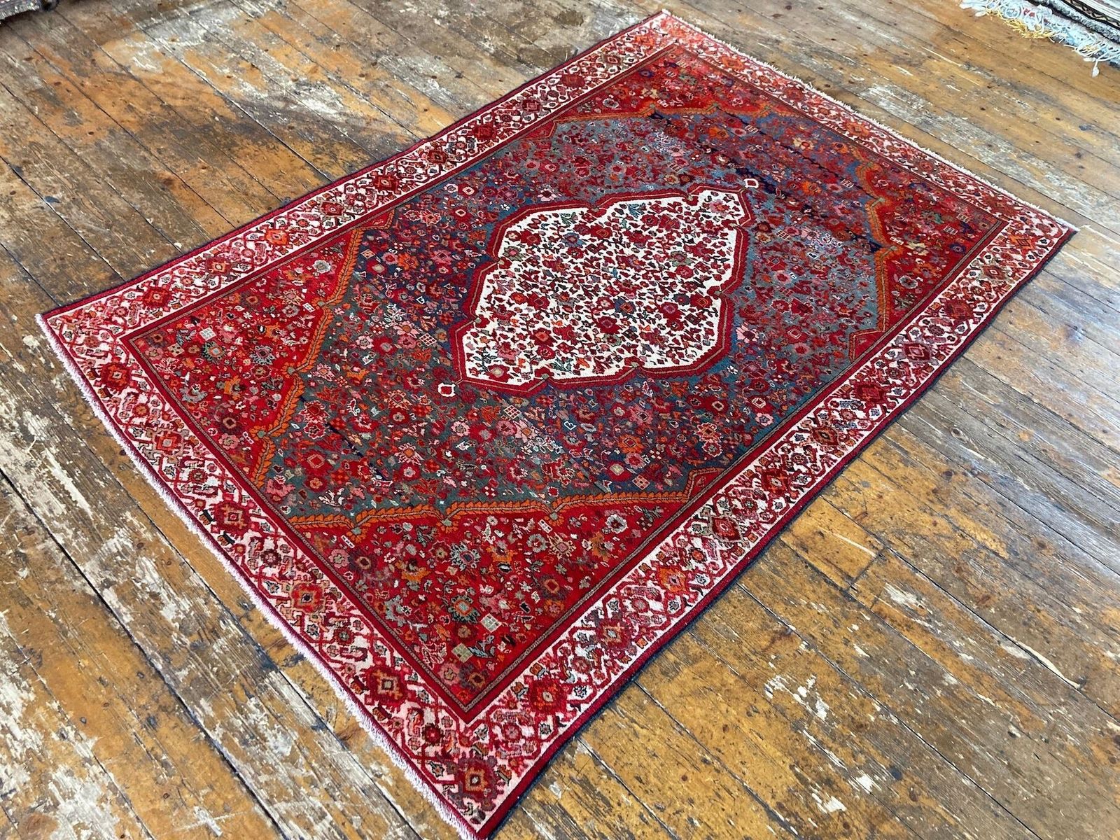 Antique Mishan Malayer Rug 1.98m X 1.32m photo Textiles