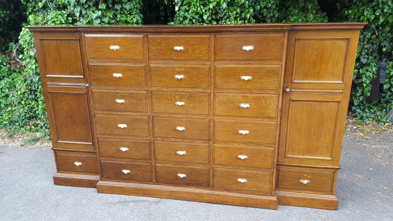 Large Solicitors Oak Cabinet