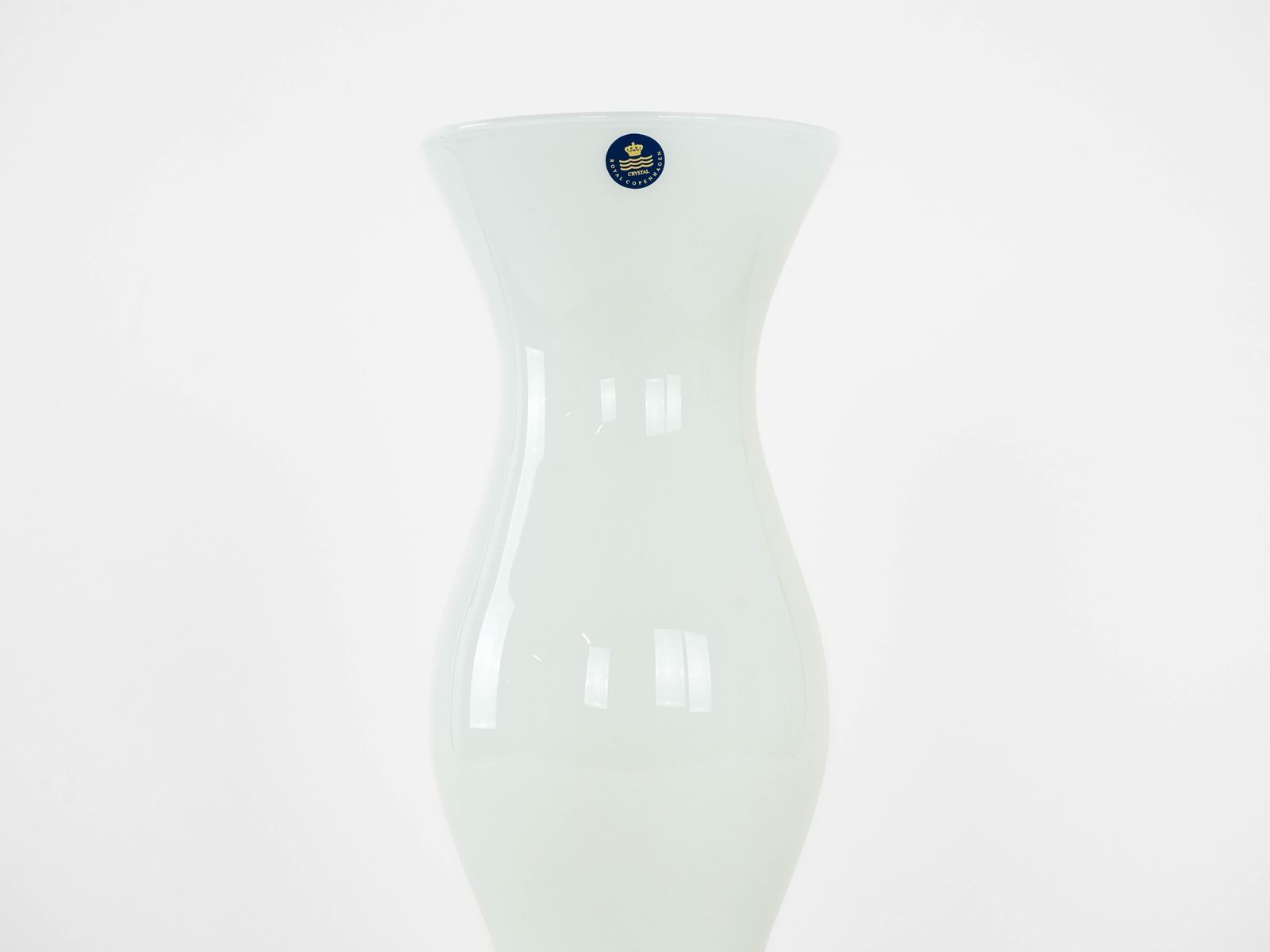Glass Vase, Danish Design, 1970s, Manufacturer: Royal Copenhagen, Designer: Michael Bang photo for sale