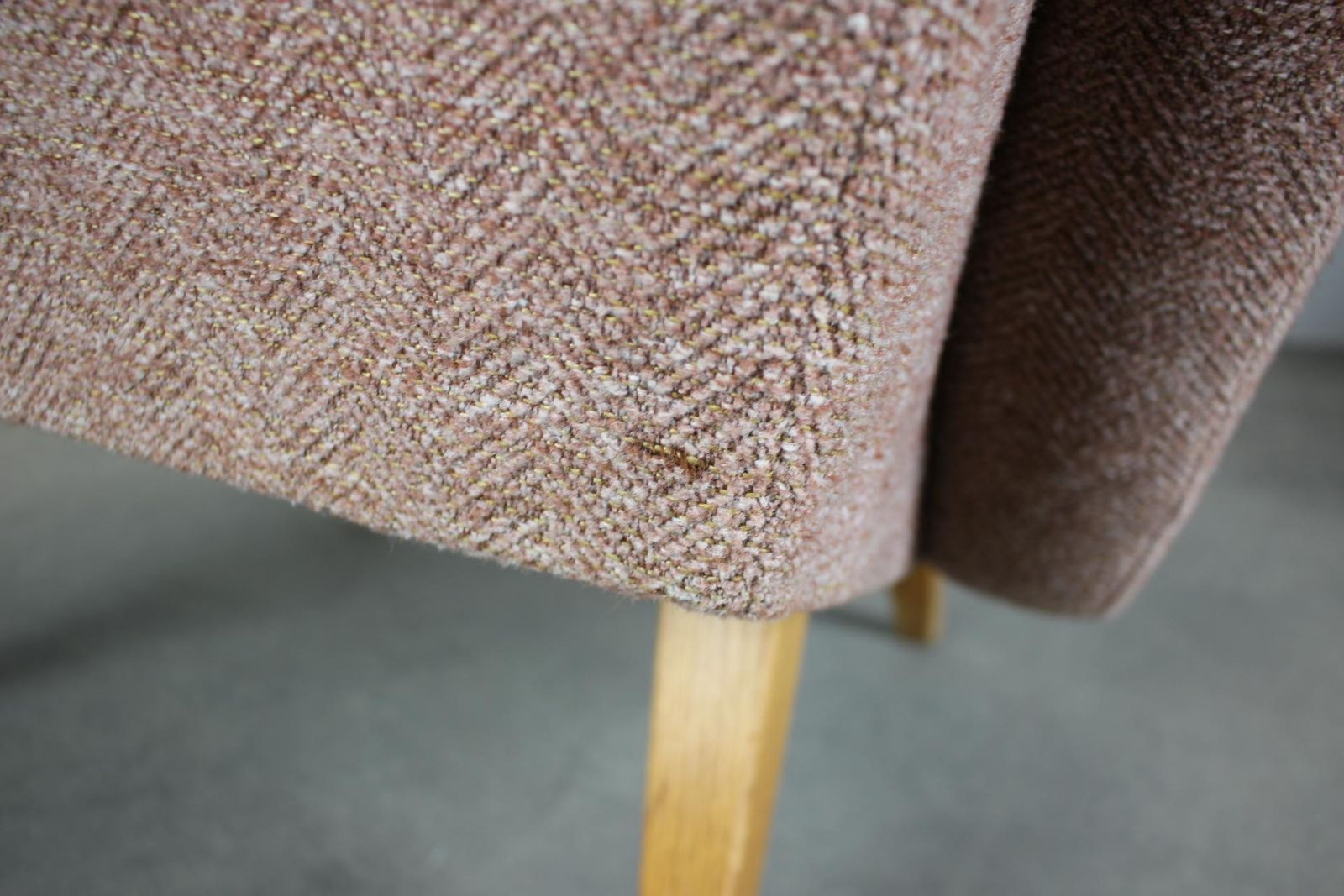 Mid Century Wingback Lounge Chair In Pink Fabric Czechoslovakia 1970s photo furniture