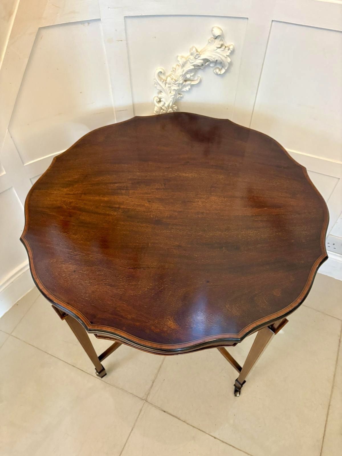 Antique Early 20th Century Satinwood Inlaid Centre Table photo Furniture
