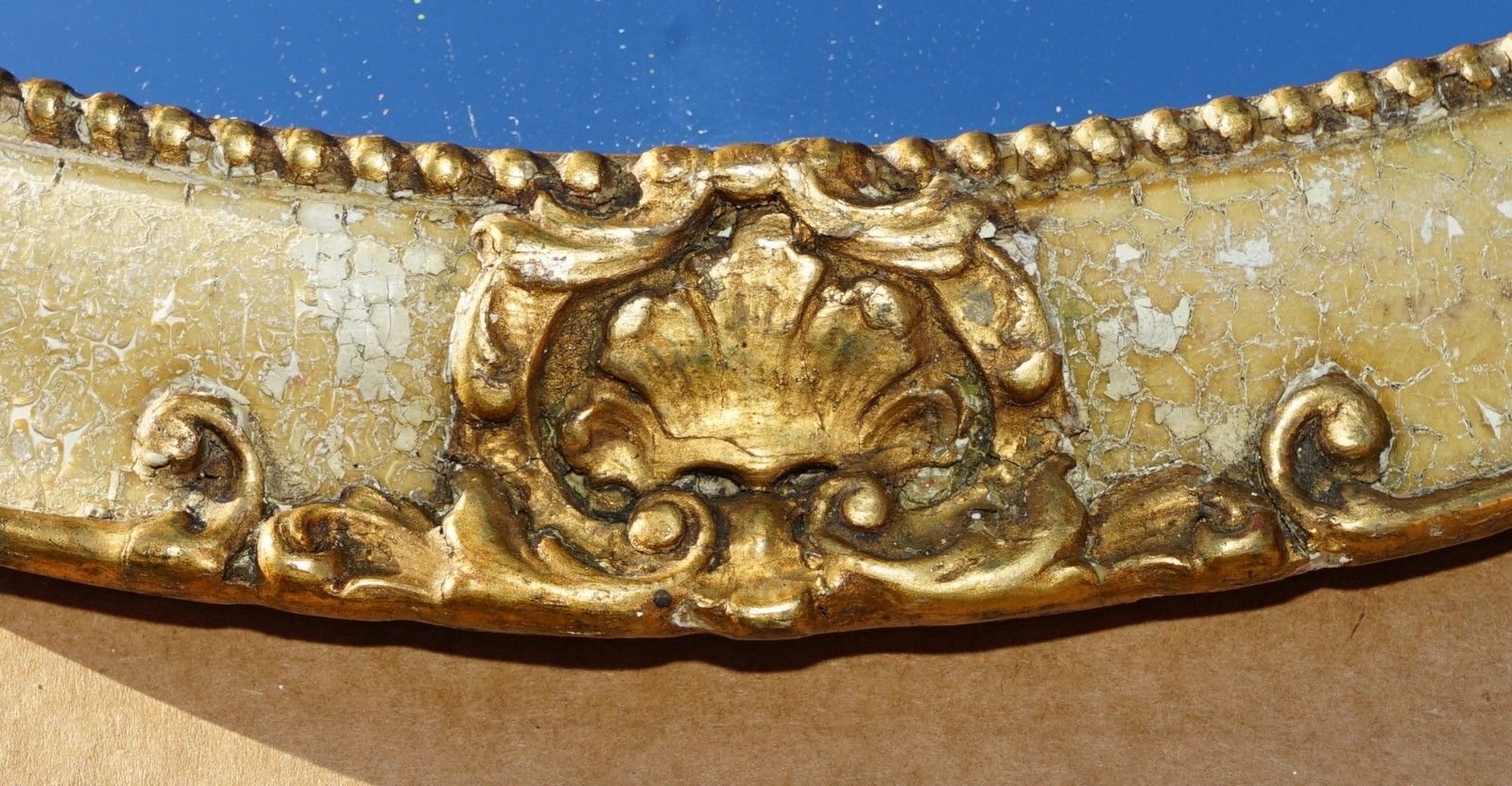 Lovely Collectable Antique French Original Paint Convex Butlers Wall Mirror photo Home Decor