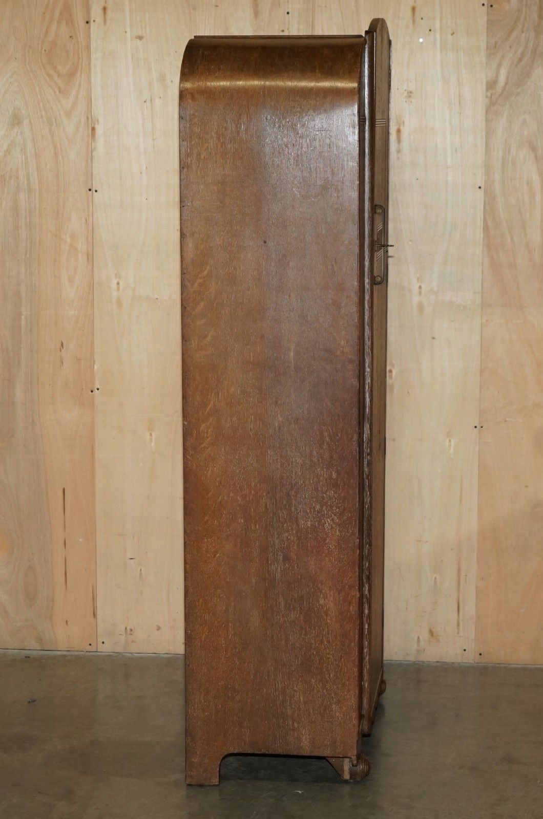 2250.0 Stunning Art Deco Heals London Limed Oak Single Wardrobe Part Of A Large Suite photo