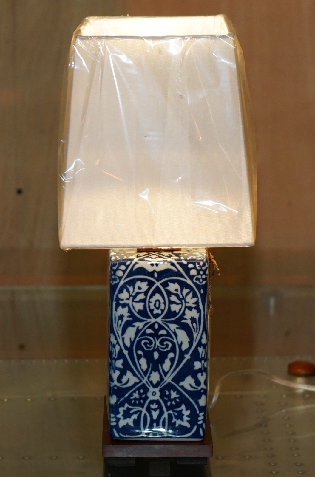 Lighting 1 Of 8 Brand New In The Box Ralph Lauren Porcelain Cobalt Vineyard Table Lamps photo