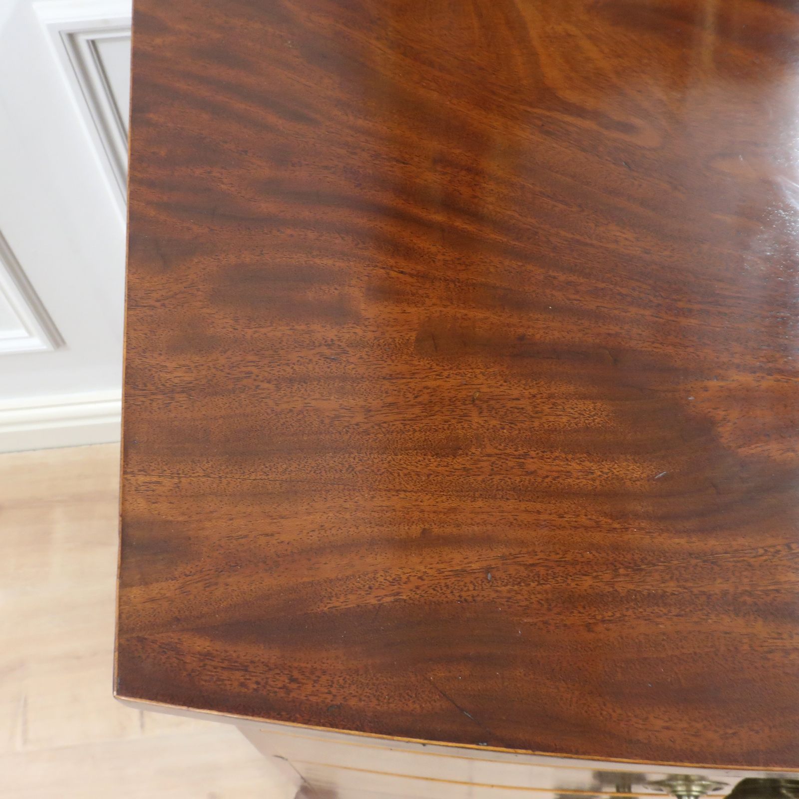 Georgian Mahogany Bow Fronted Chest Of Drawers photo Furniture
