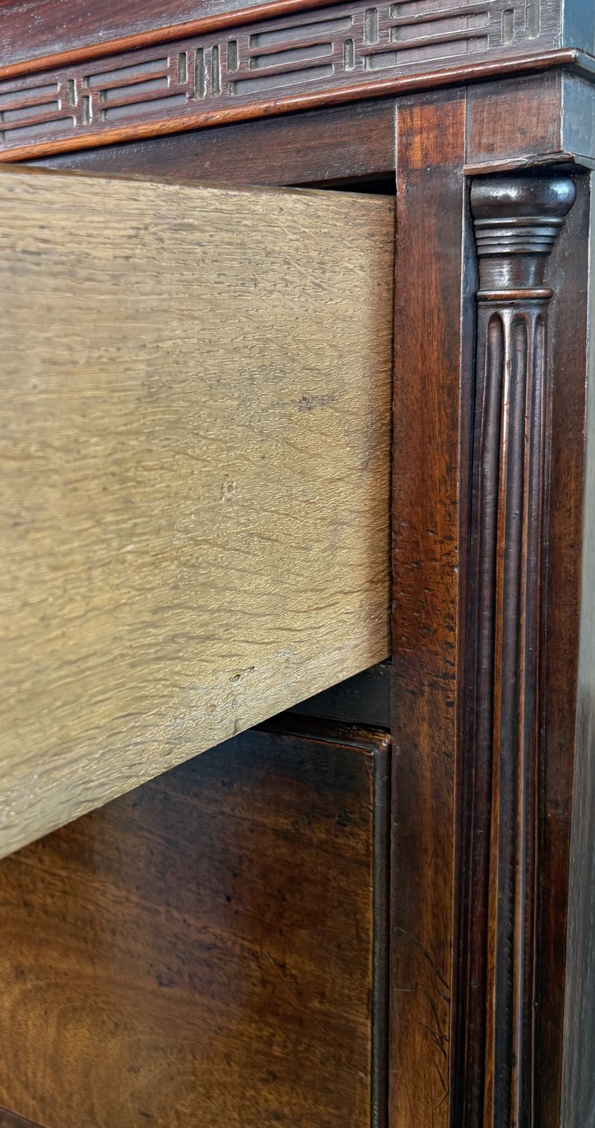 Furniture Fine 18th Century Chippendale Mahogany Tallboy (England, Circa 1765) photo