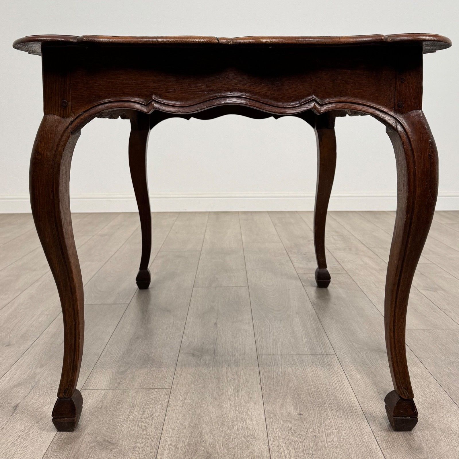 Antique 20th Century Deep French Writing Table In Oak photo for sale