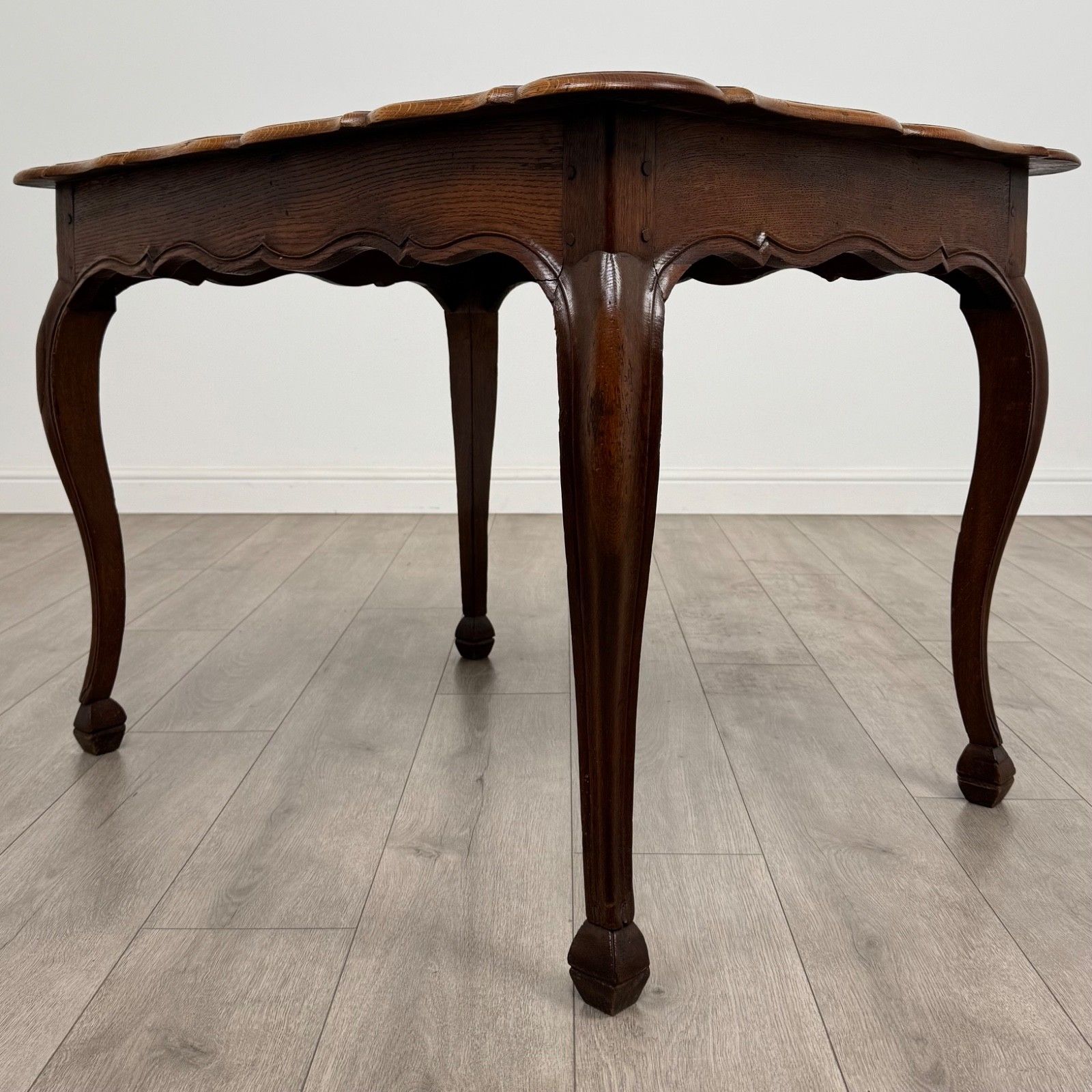 Antique 20th Century Deep French Writing Table In Oak photo vinterior