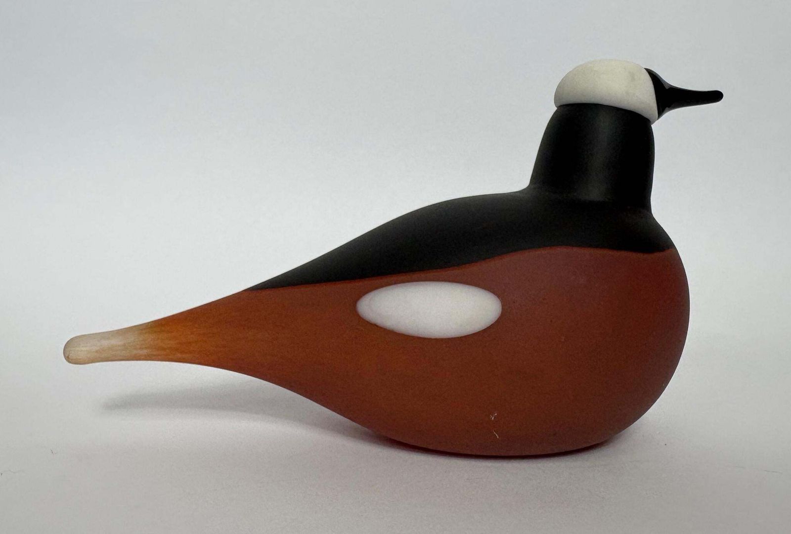 Vintage Iittala Finland Glass Bird “Mountain Redstart”, After Oiva Toikka – 18 Cm photo furniture