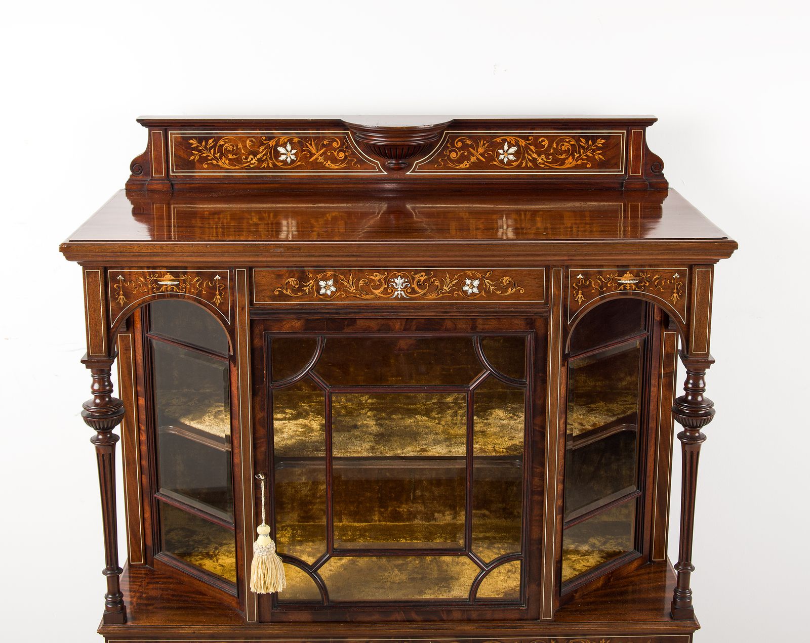 19th Century Victorian Inlaid Side Cabinet, In The Manner Of Edwards & Roberts photo furniture