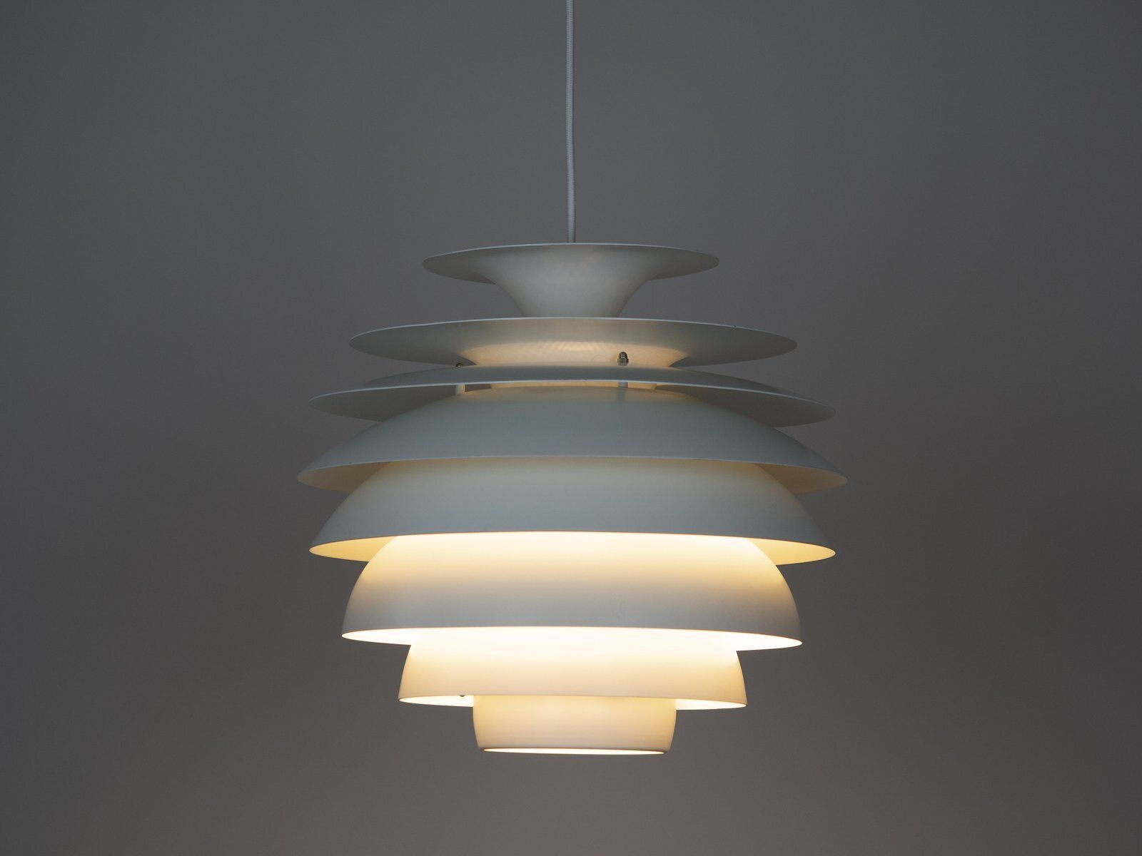 Vintage Pendant Lamp By Bent Karlby For Lyfa, Denmark, 1970s photo for sale