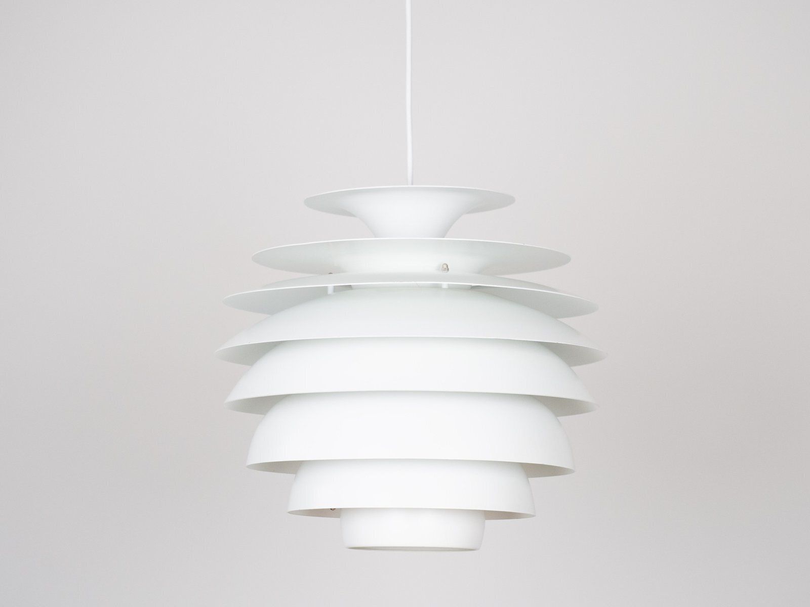 Vintage Pendant Lamp By Bent Karlby For Lyfa, Denmark, 1970s photo Lighting