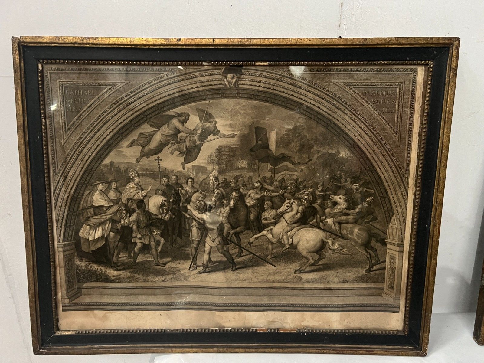 Pair Of 19th Century Glass Framed Engravings photo furniture