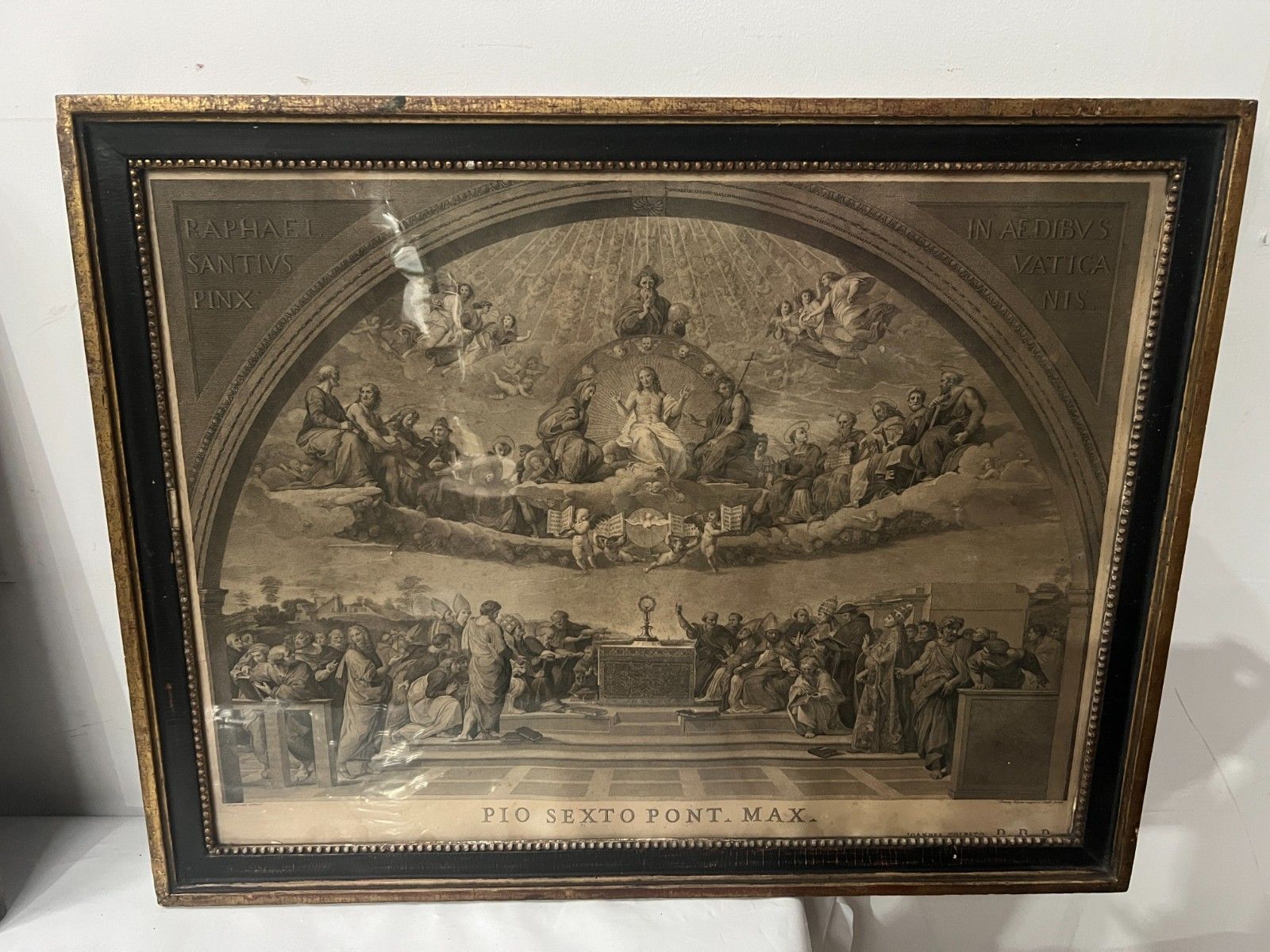 Pair Of 19th Century Glass Framed Engravings photo for sale