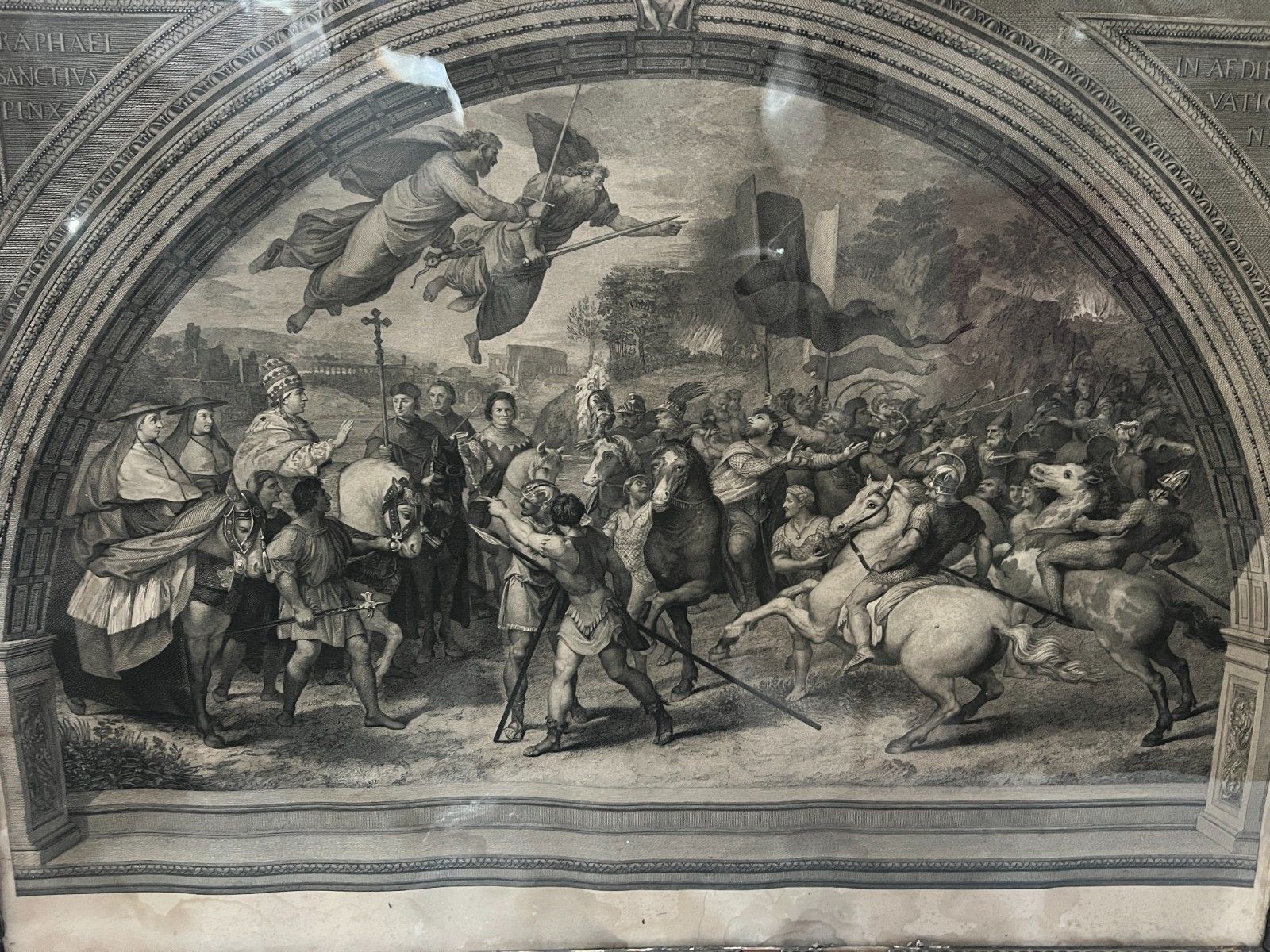 Pair Of 19th Century Glass Framed Engravings photo 536.78