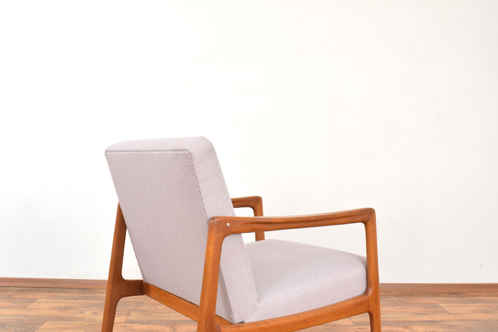 photo for sale Mid Century Swedish Teak Lounge Chair By Alf Svensson For Dux, 1960s.