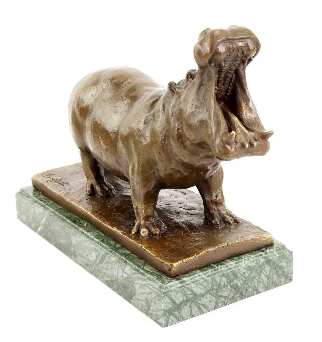 photo furniture Bronze Animal Statue, Hippopotamus In The Style Of Rembrandt Bugatti Sculpture