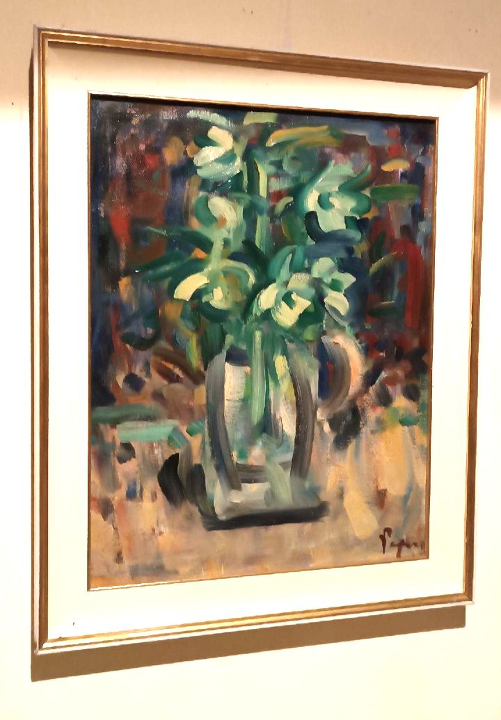 Enzo Pregno Oil Painting On Canvas. (Alexandria Of Egypt, 1898 Florence, 1972) photo furniture