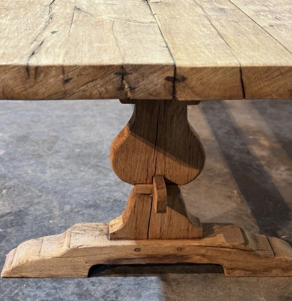 3450.0 Larger Characterful French Oak Farmhouse Dining Table photo