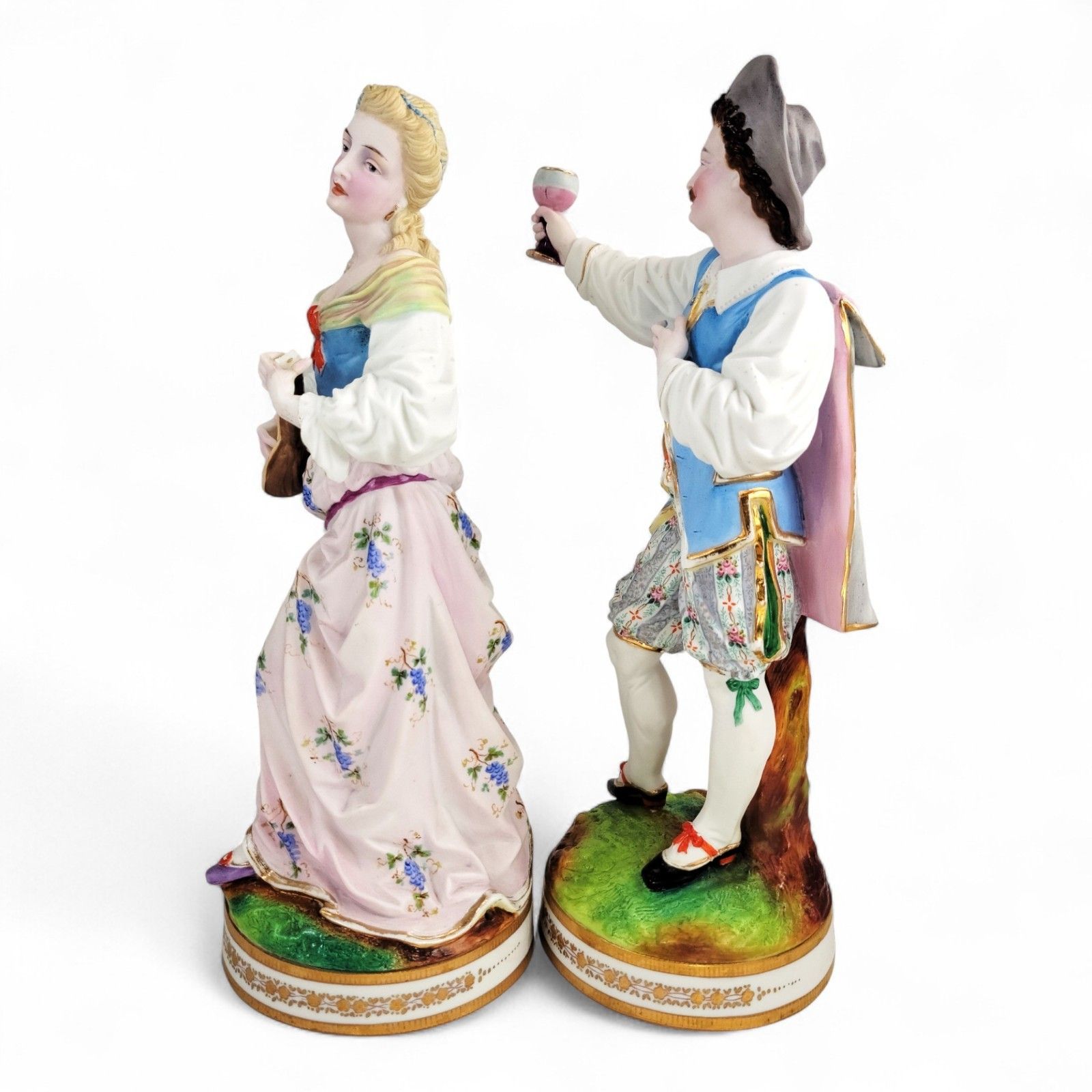 Pair Of Large French Porcelain Figures, Vion Et Baury Style, Paris C. 1870 photo furniture