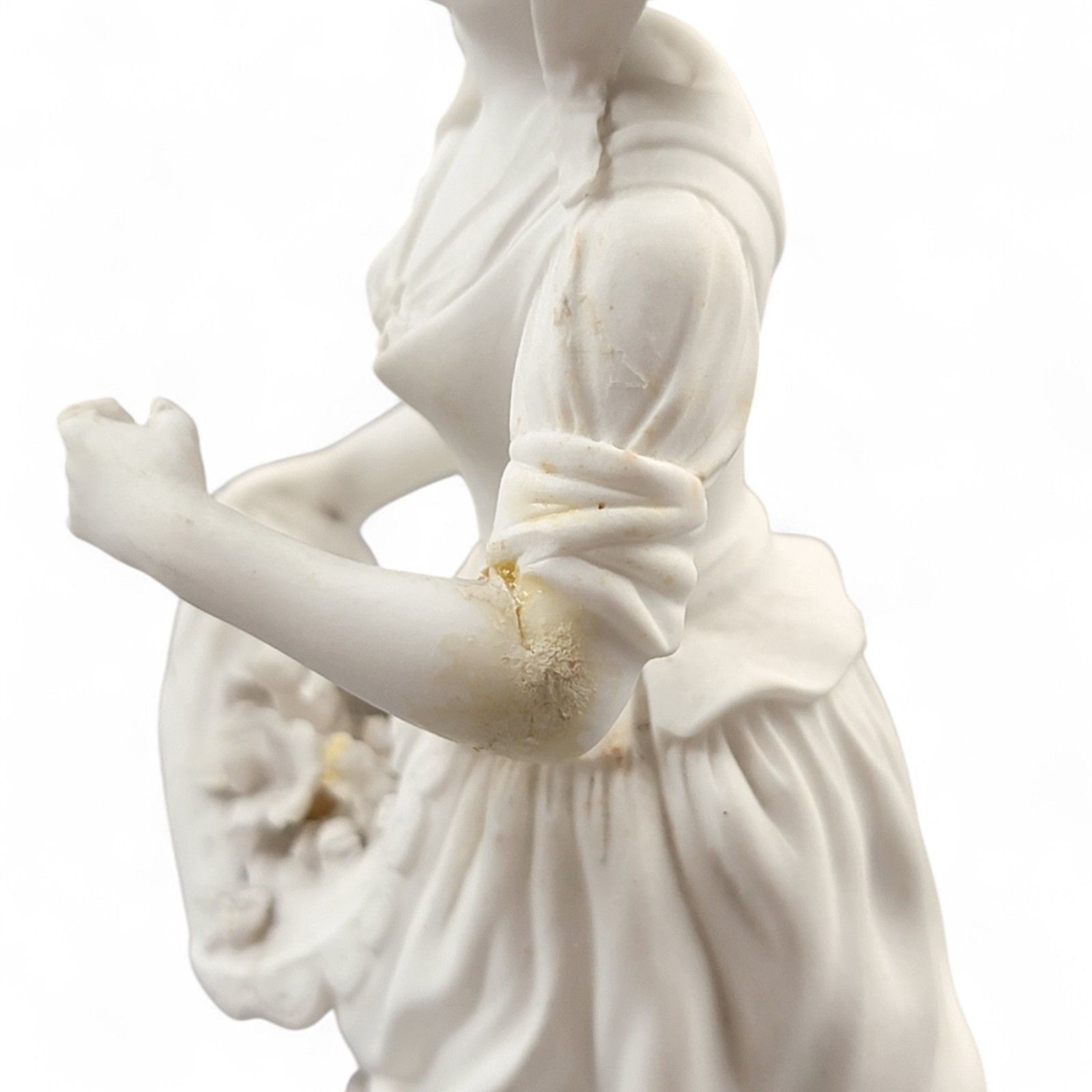 photo furniture Anique Victorian Minton Parian Biscuit Porcelain Figures “The Gardeners”, C.1845