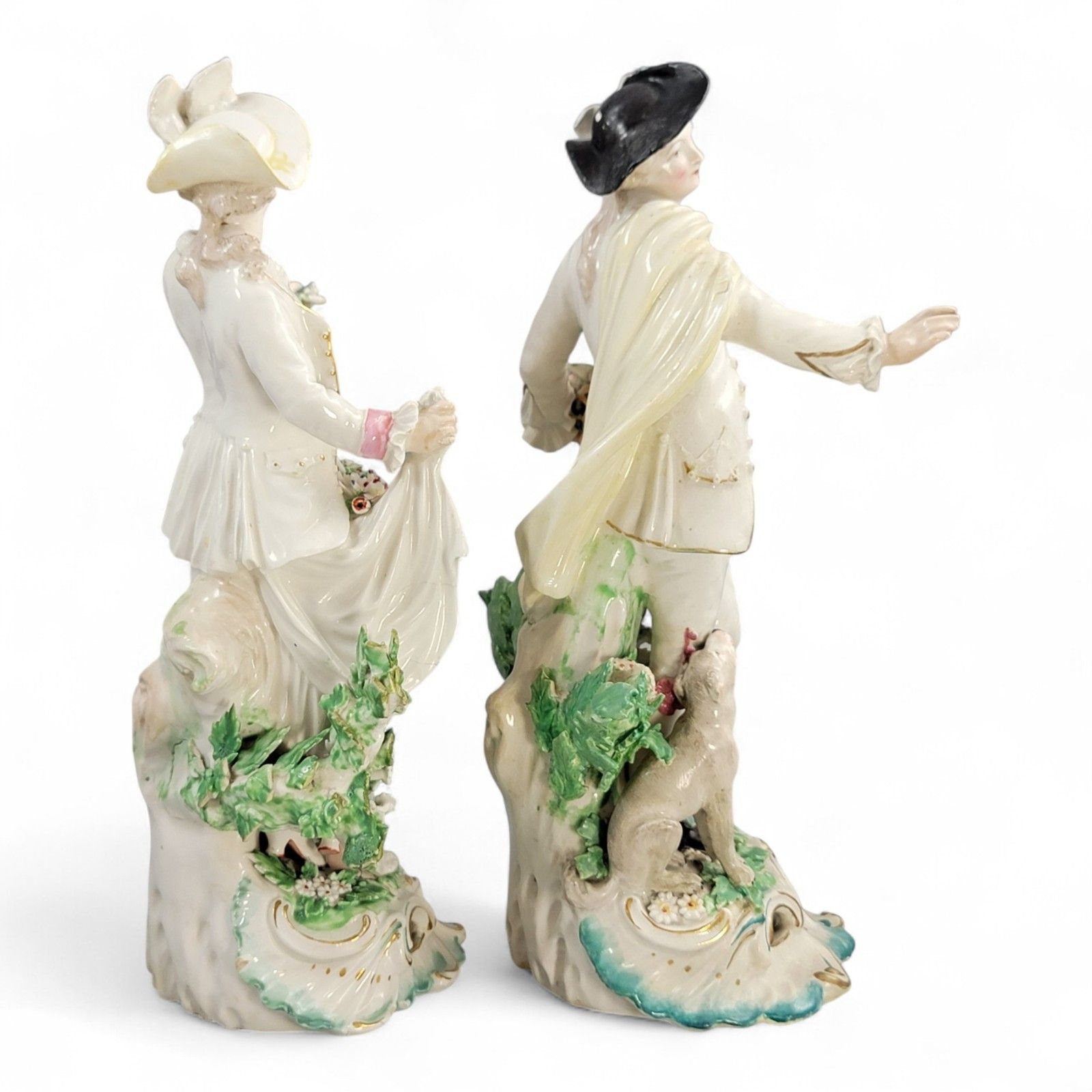 Derby Porcelain Pair “Dresden Shepherds” C.1760 – Shepherd And Shepherdess photo 1200.0