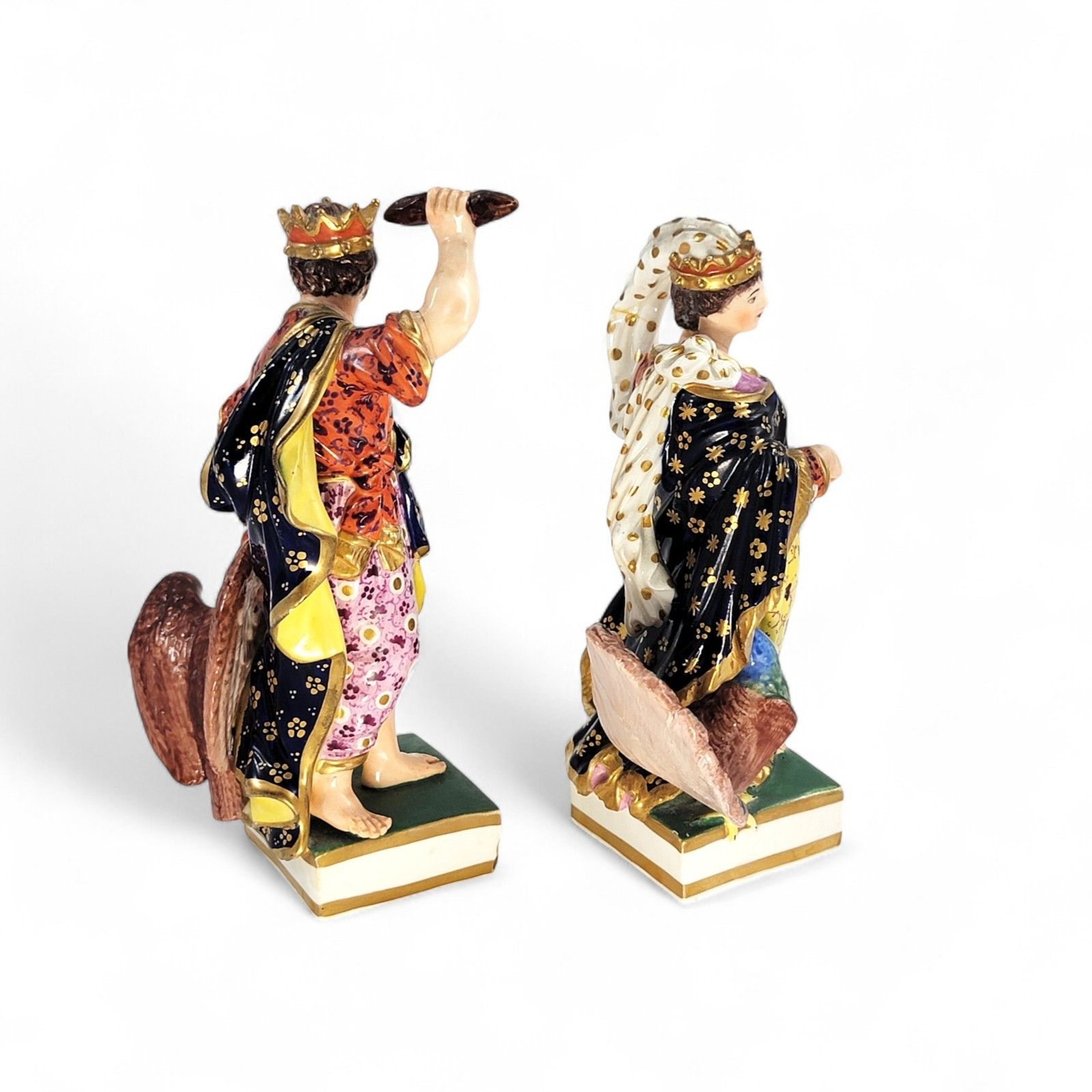 Antique Georgian Royal Crown Derby Jupiter And Juno Figures, Bloor Period C.1830 photo 700.0