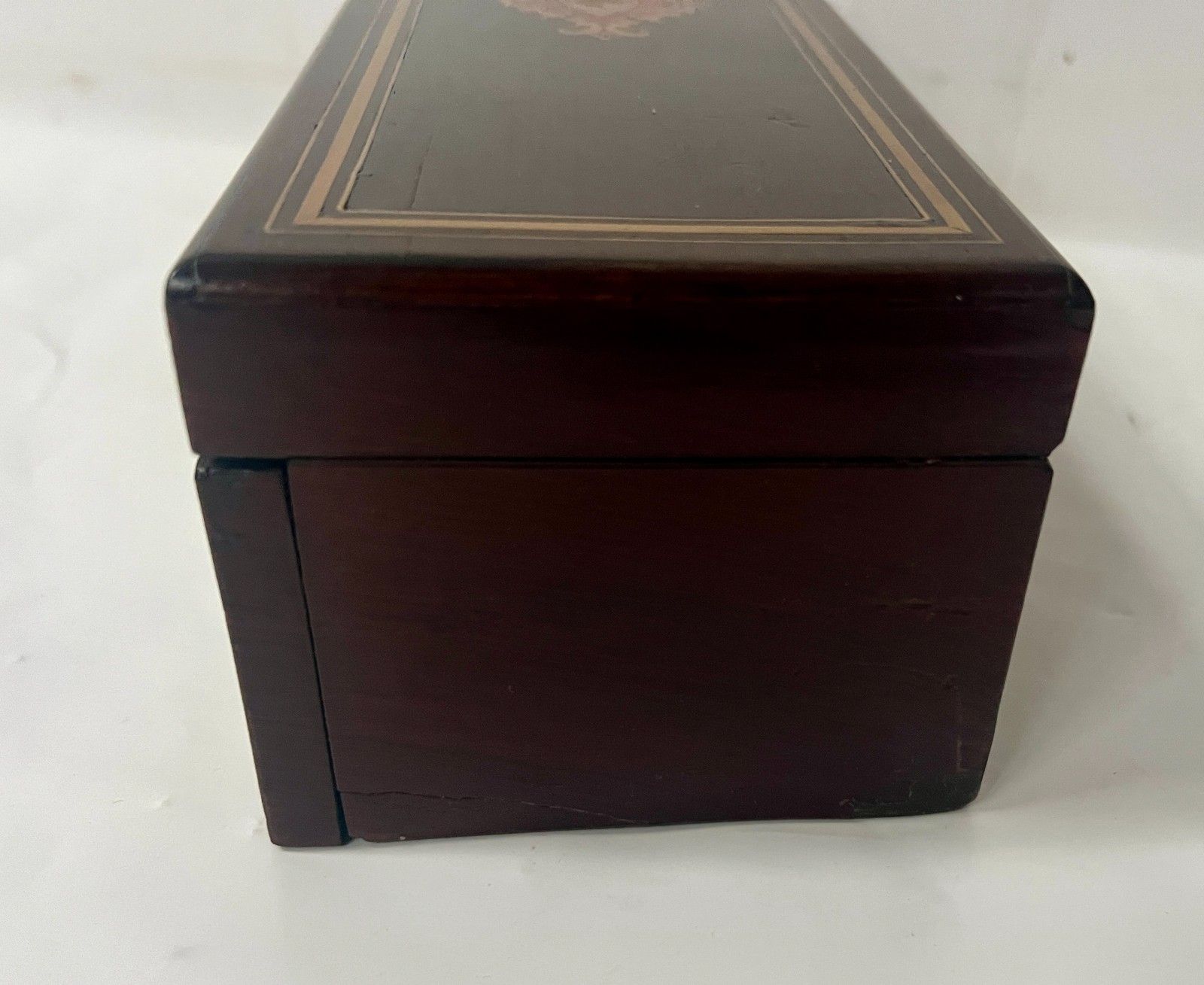 Glove Box In Thuya Magnifying Glass Napoleon III Marquetry Ball 19th Century photo 217.13