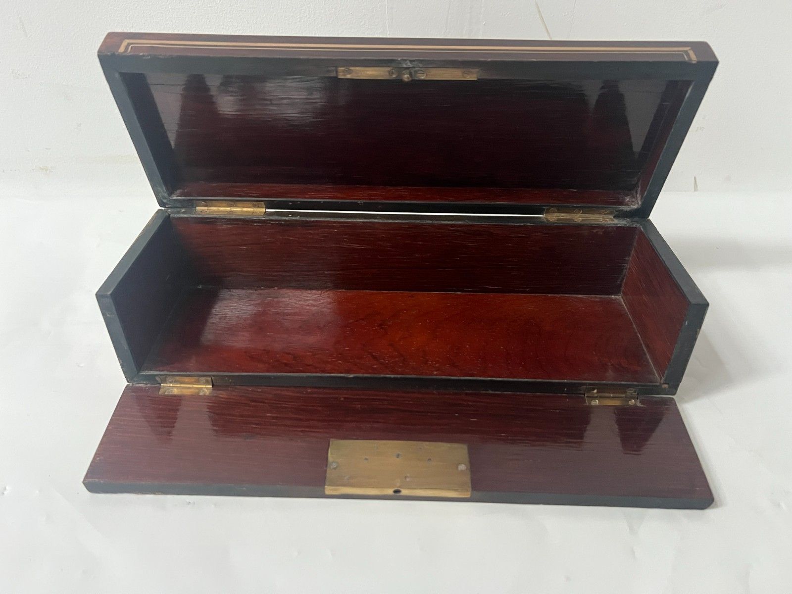 Glove Box In Thuya Magnifying Glass Napoleon III Marquetry Ball 19th Century photo vintage