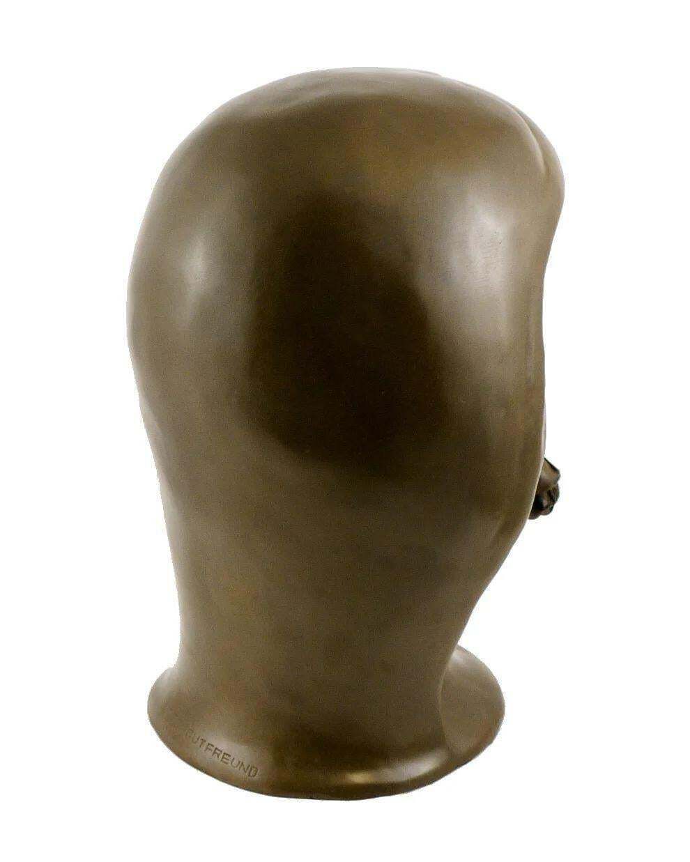 Bronze Sculpture, Head Of A Woman photo Art