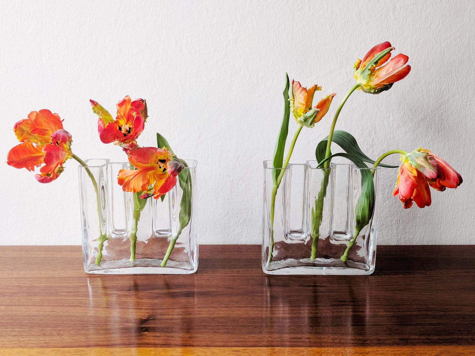 Sculptural Crystal Glass Vases By Josef Riedel For Riedel Glass, Austria, 1970s, Set Of 2