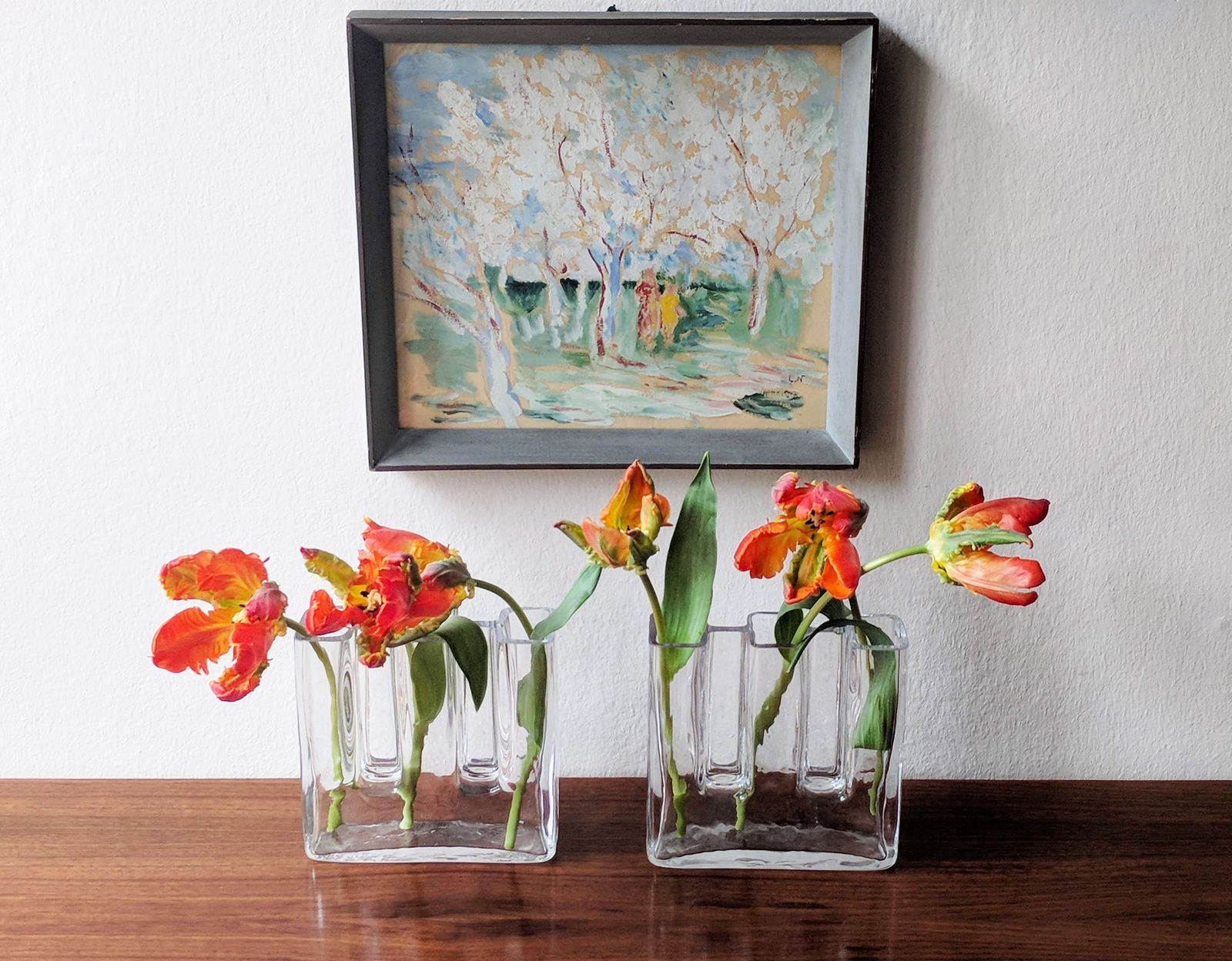 photo vinterior Sculptural Crystal Glass Vases By Josef Riedel For Riedel Glass, Austria, 1970s, Set Of 2