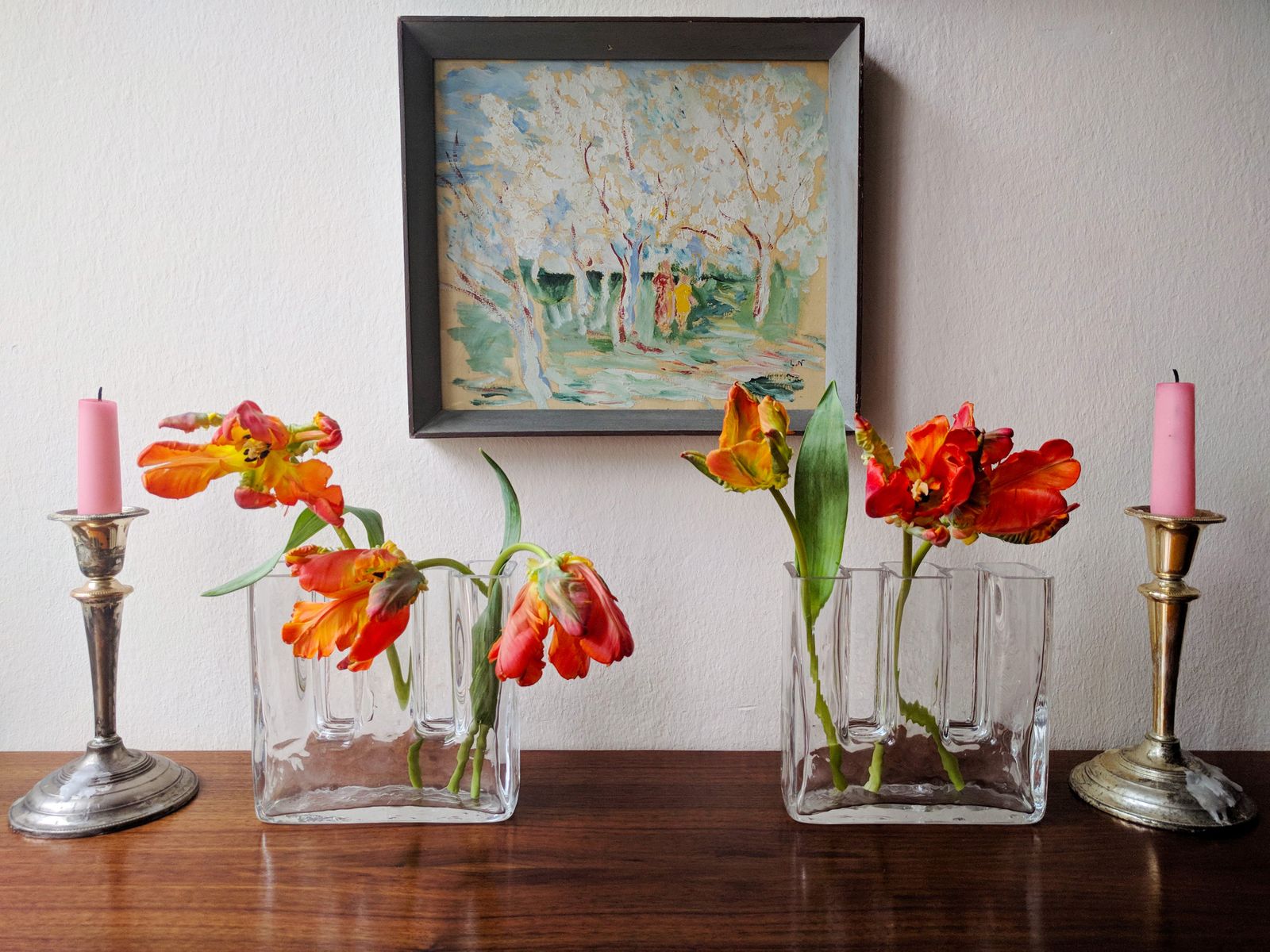 670.0 Sculptural Crystal Glass Vases By Josef Riedel For Riedel Glass, Austria, 1970s, Set Of 2 photo