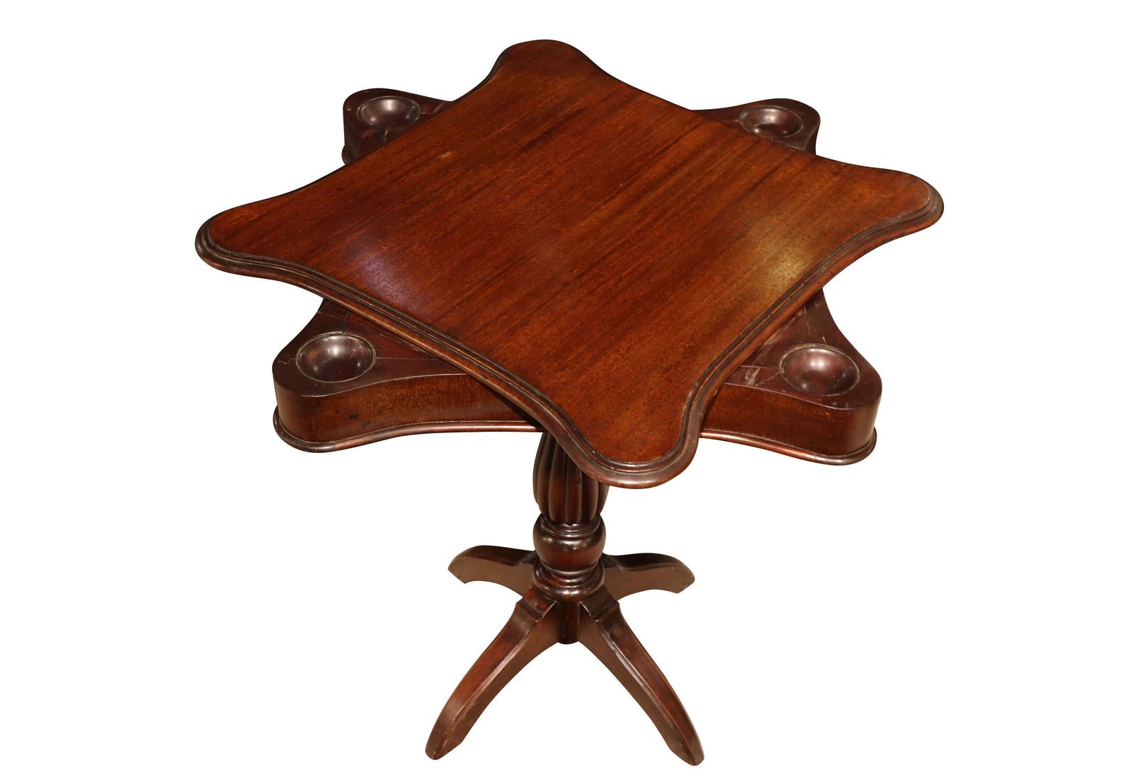 Unusual Early Victorian Mahogany Swivel Top Gaming Table, C.1840 photo for sale
