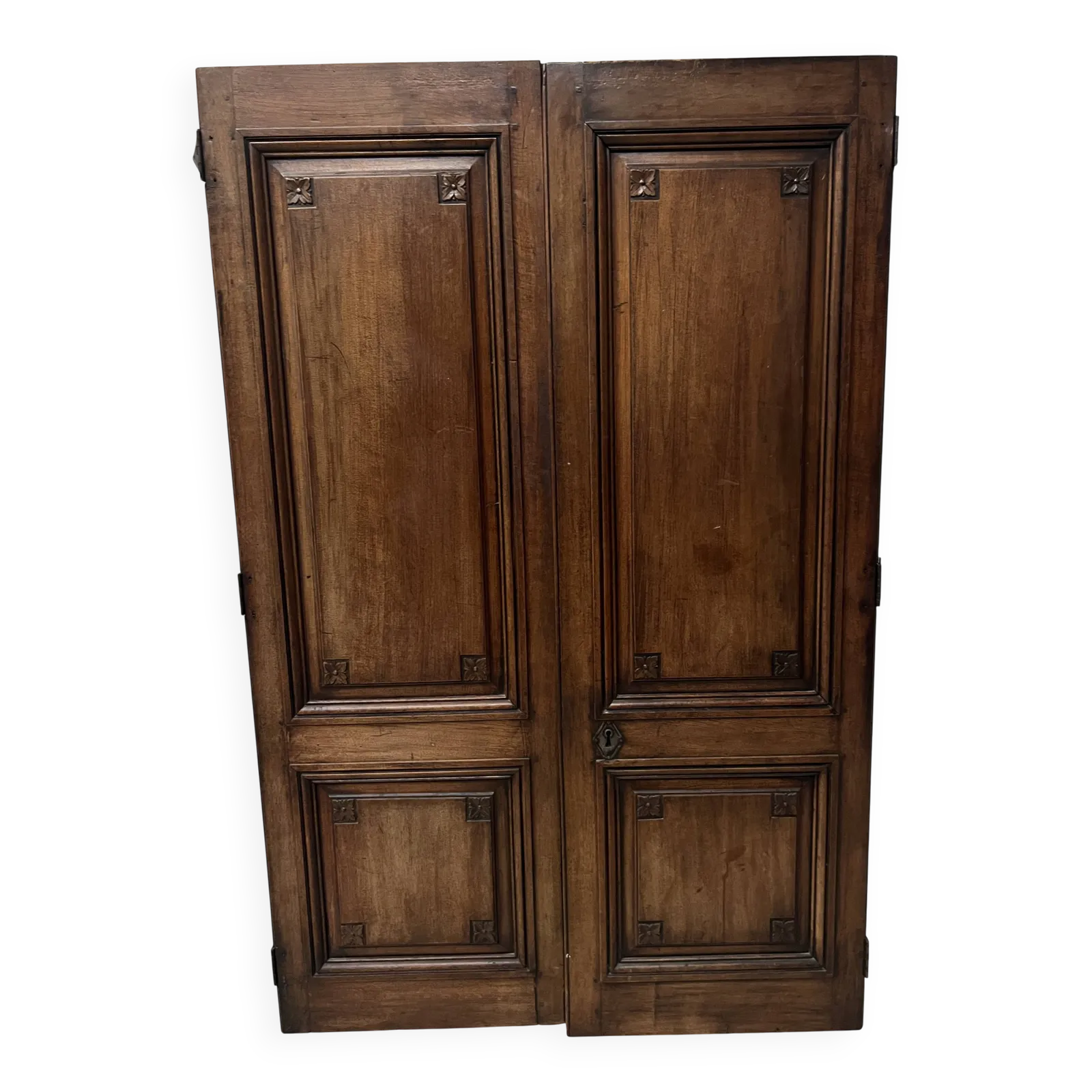 Page 1 Of 16 Pair Of 18th Century Solid Walnut Double Panel Doors
