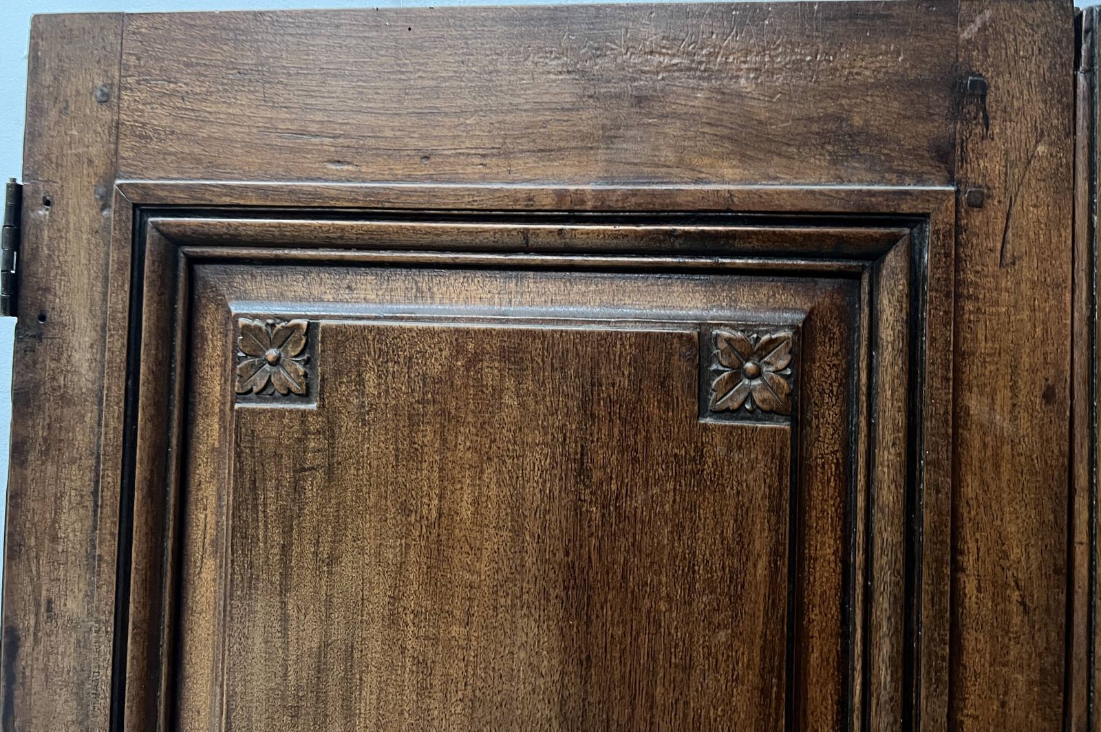 Page 1 Of 16 Pair Of 18th Century Solid Walnut Double Panel Doors photo vintage