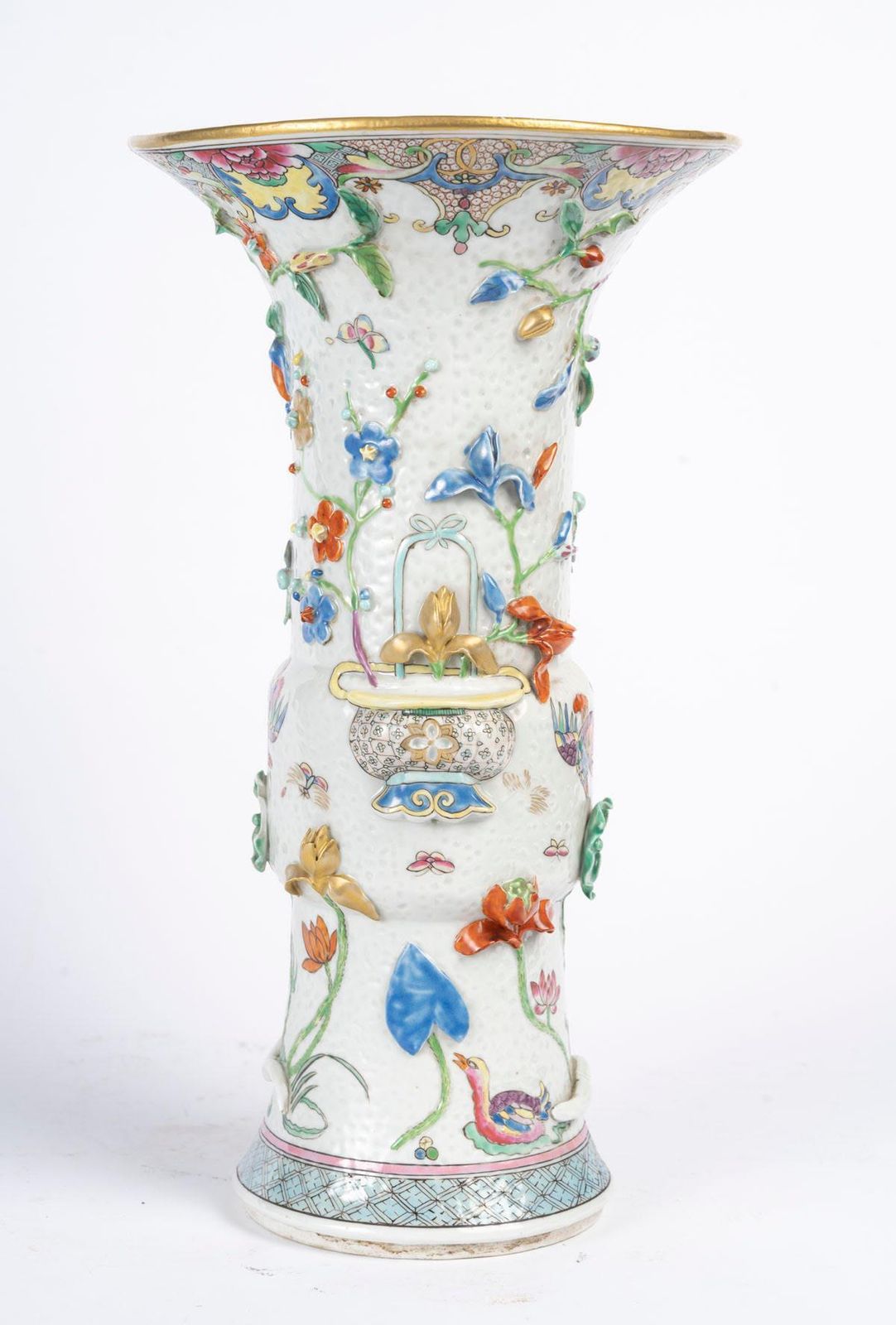Vase In Glazed Porcelain In The Chinese Style. photo furniture