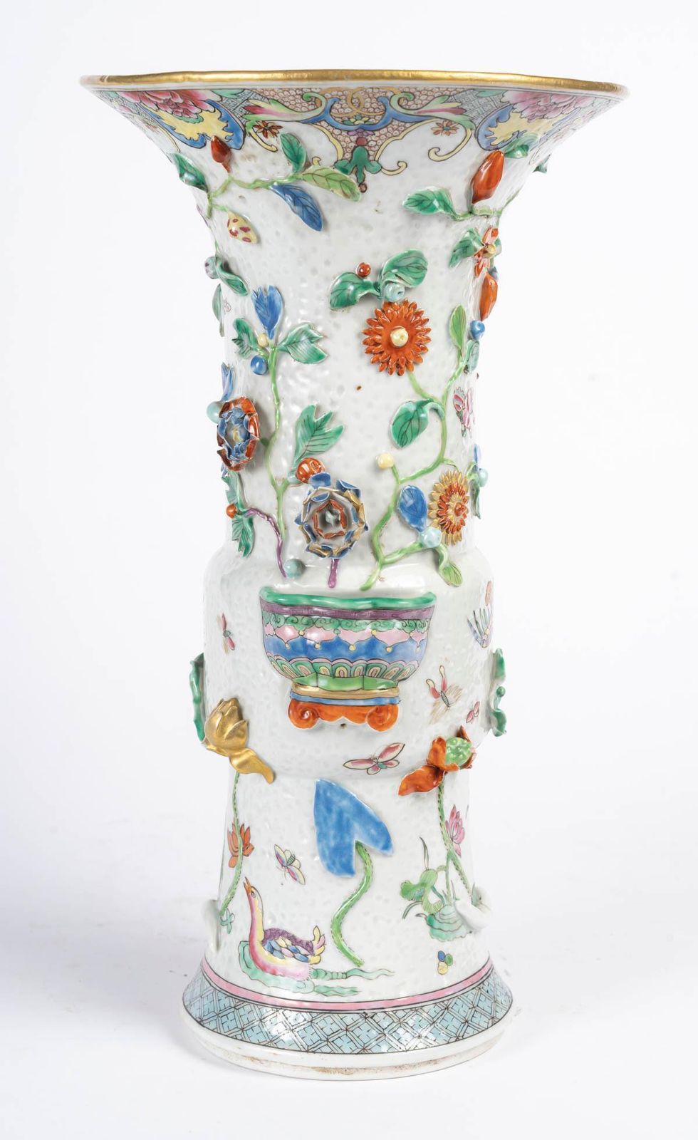 Vase In Glazed Porcelain In The Chinese Style. photo vinterior