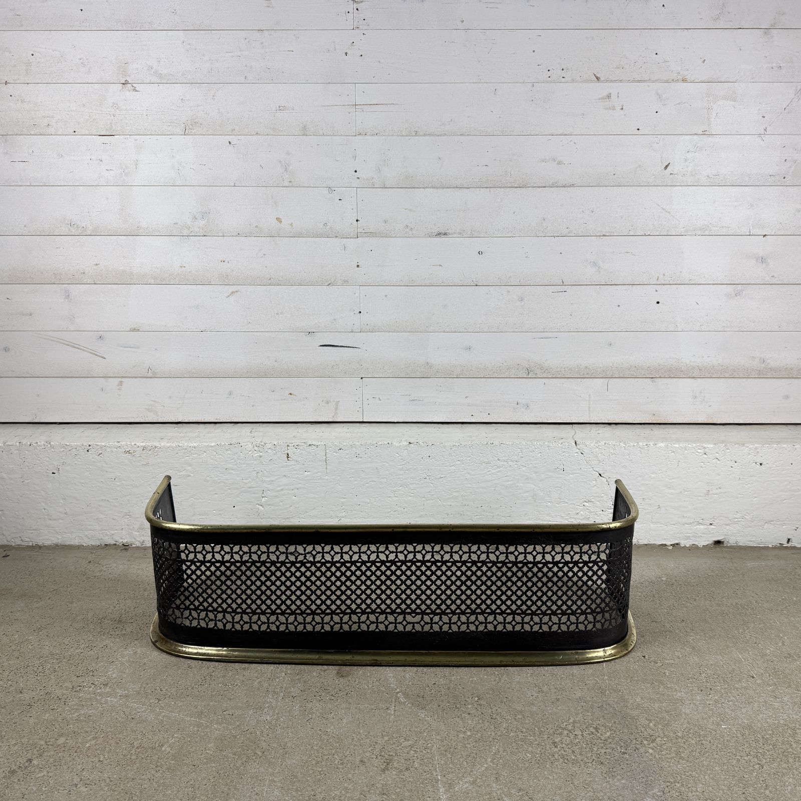 Small Victorian Iron And Brass Fender photo furniture