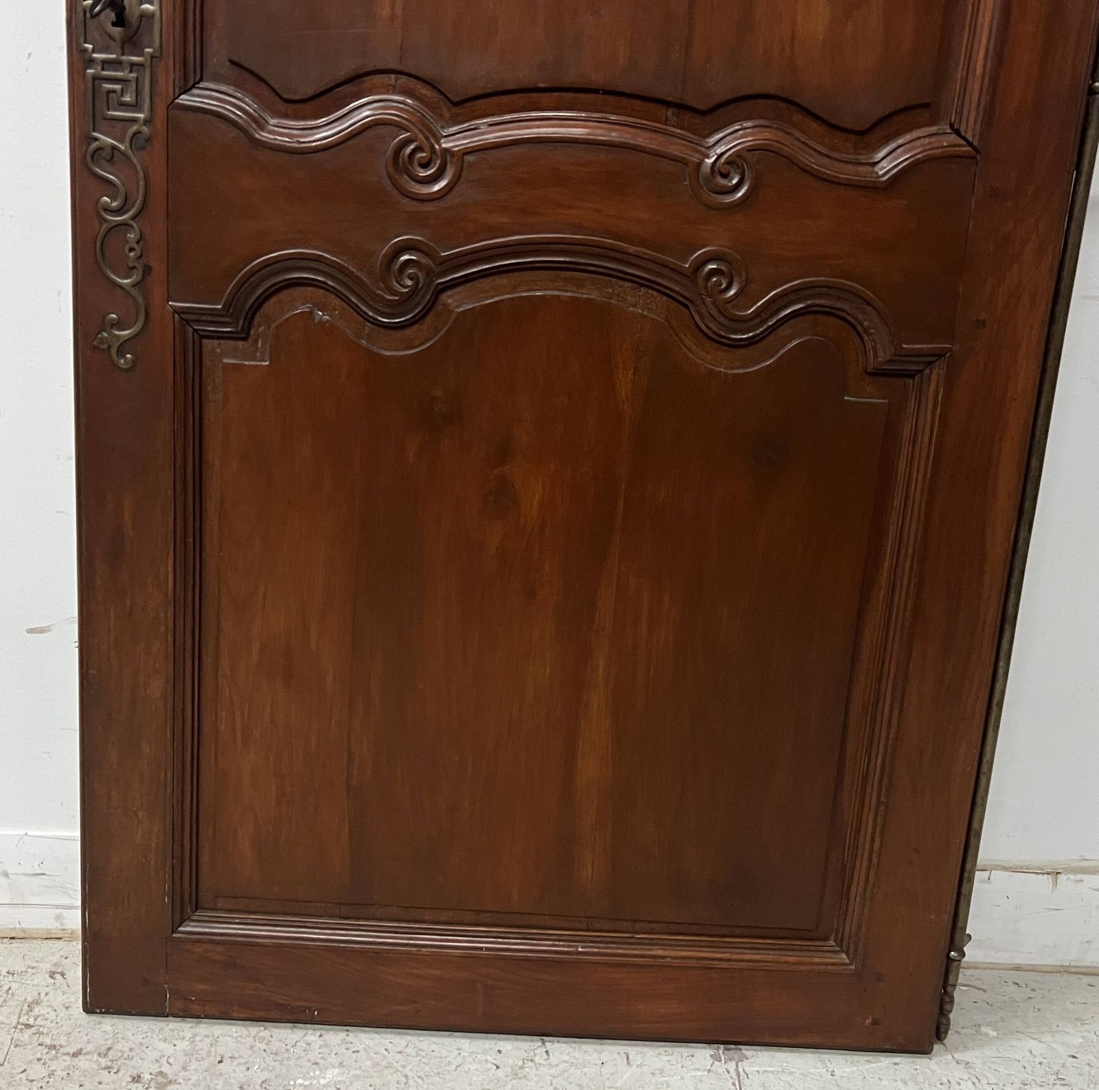 18th Century Solid Cherry Wood Cupboard Door photo 481.0