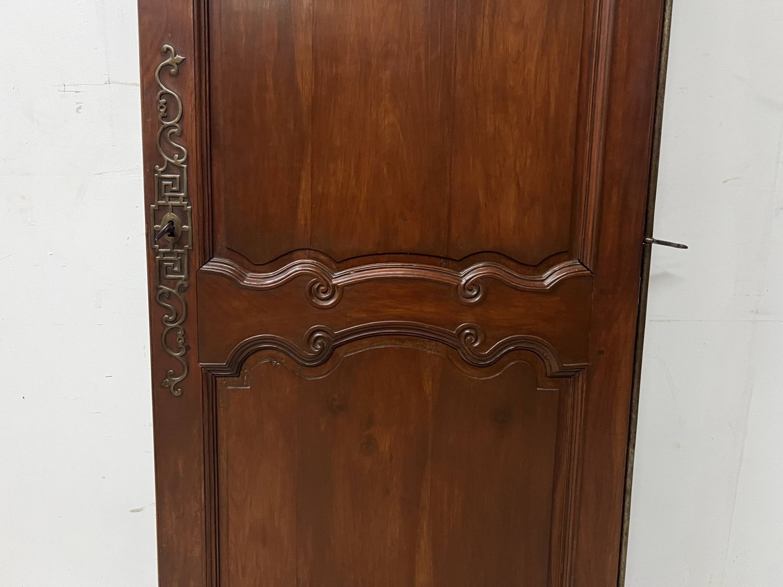 18th Century Solid Cherry Wood Cupboard Door photo vinterior
