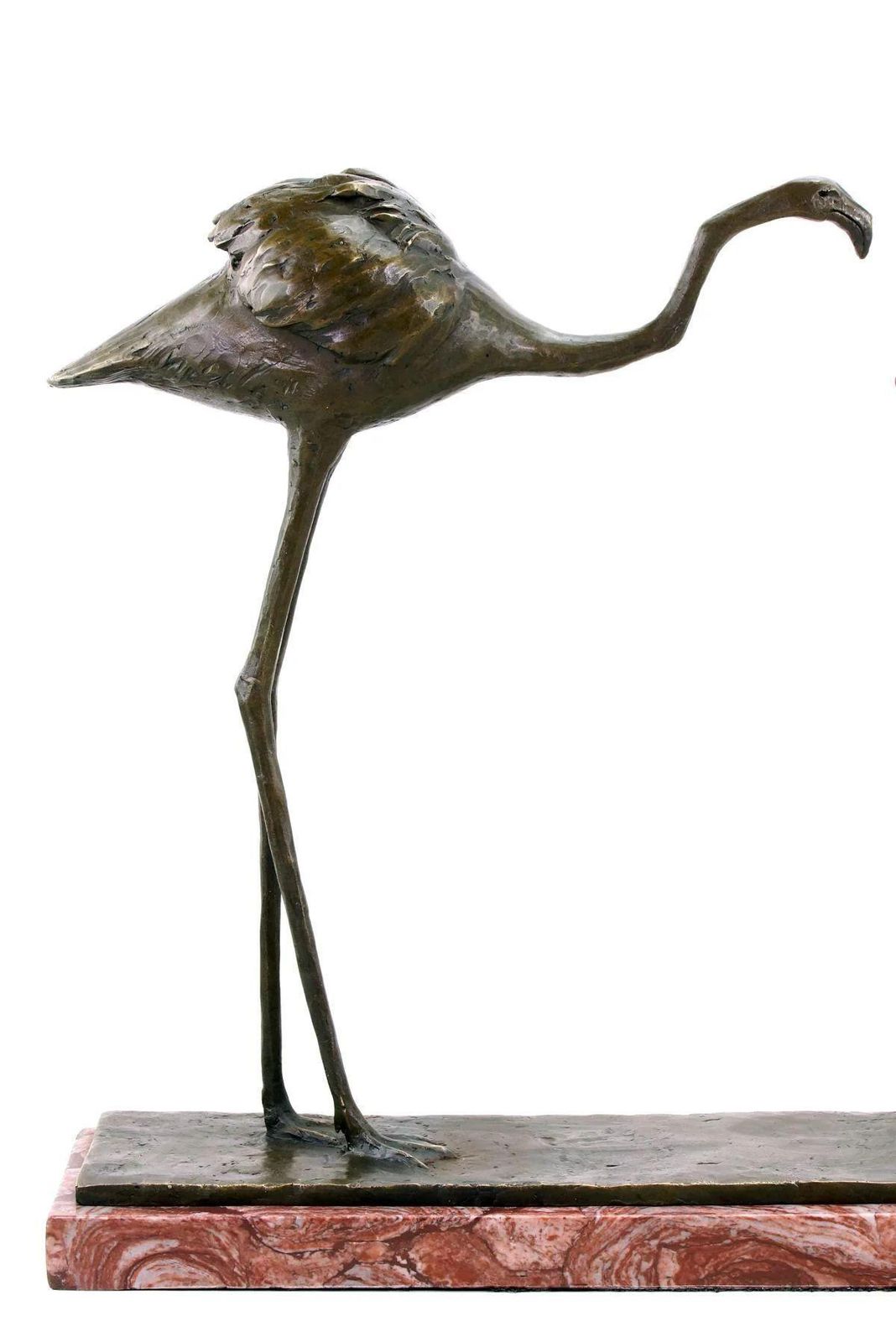 photo for sale Bronze Statue Of Two Pink Flamingos In The Style Of Rembrandt Bugatti
