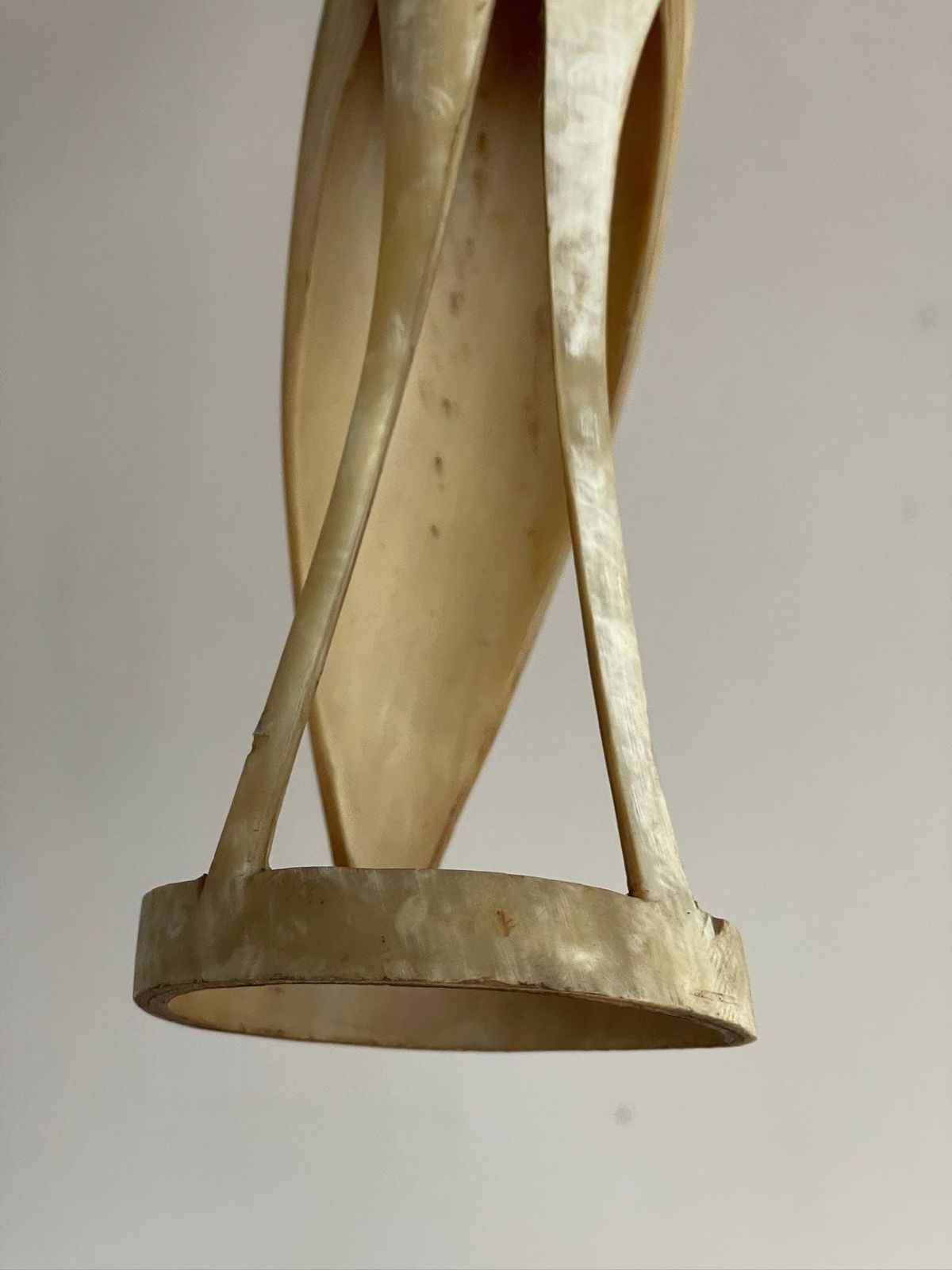 Extra Large Mid Century Sculpture Carved Bone Or Horn Of A Heron photo buy