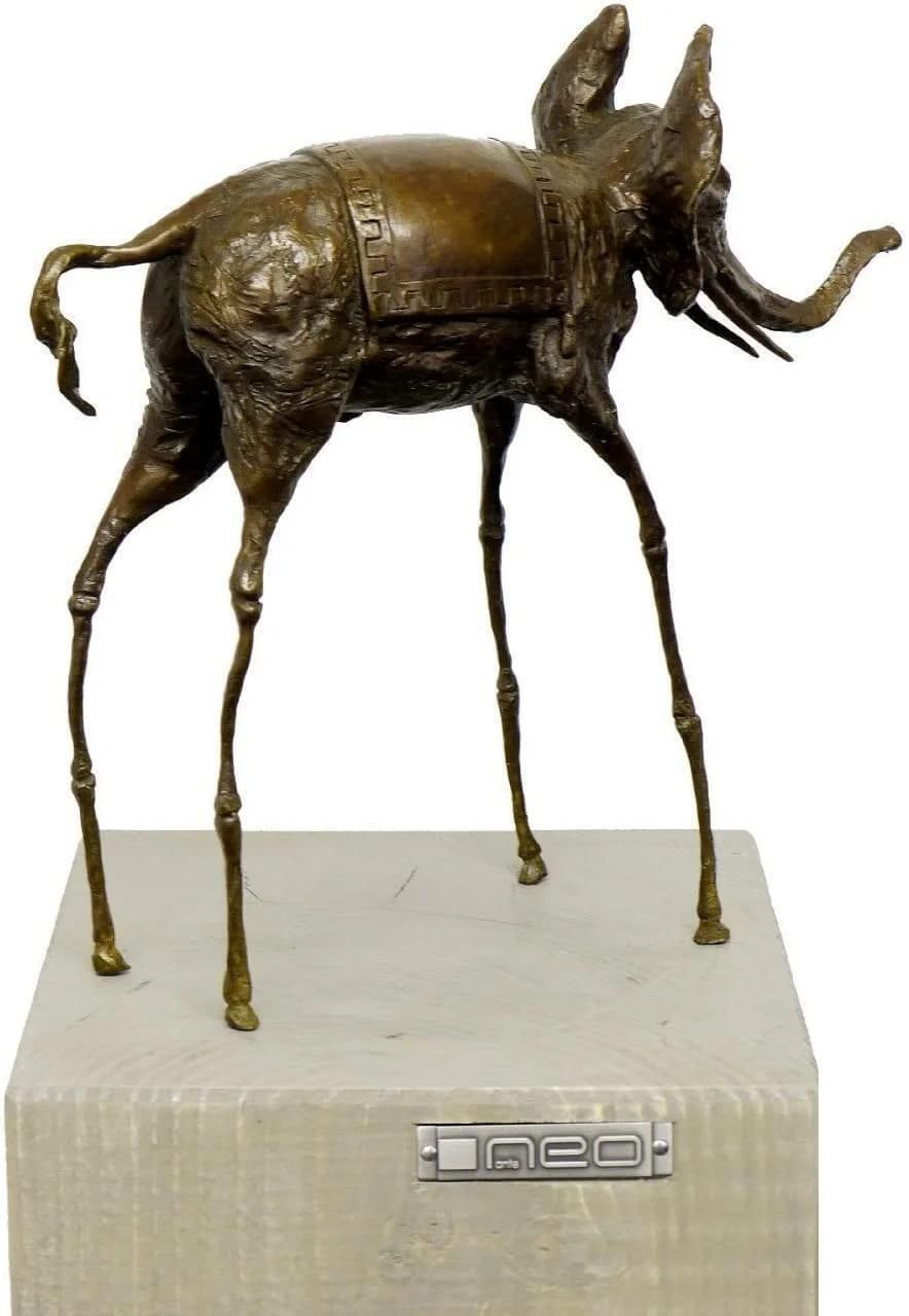 Surrealist Bronze Sculpture   A Space Elephant   Salvador Dali photo for sale