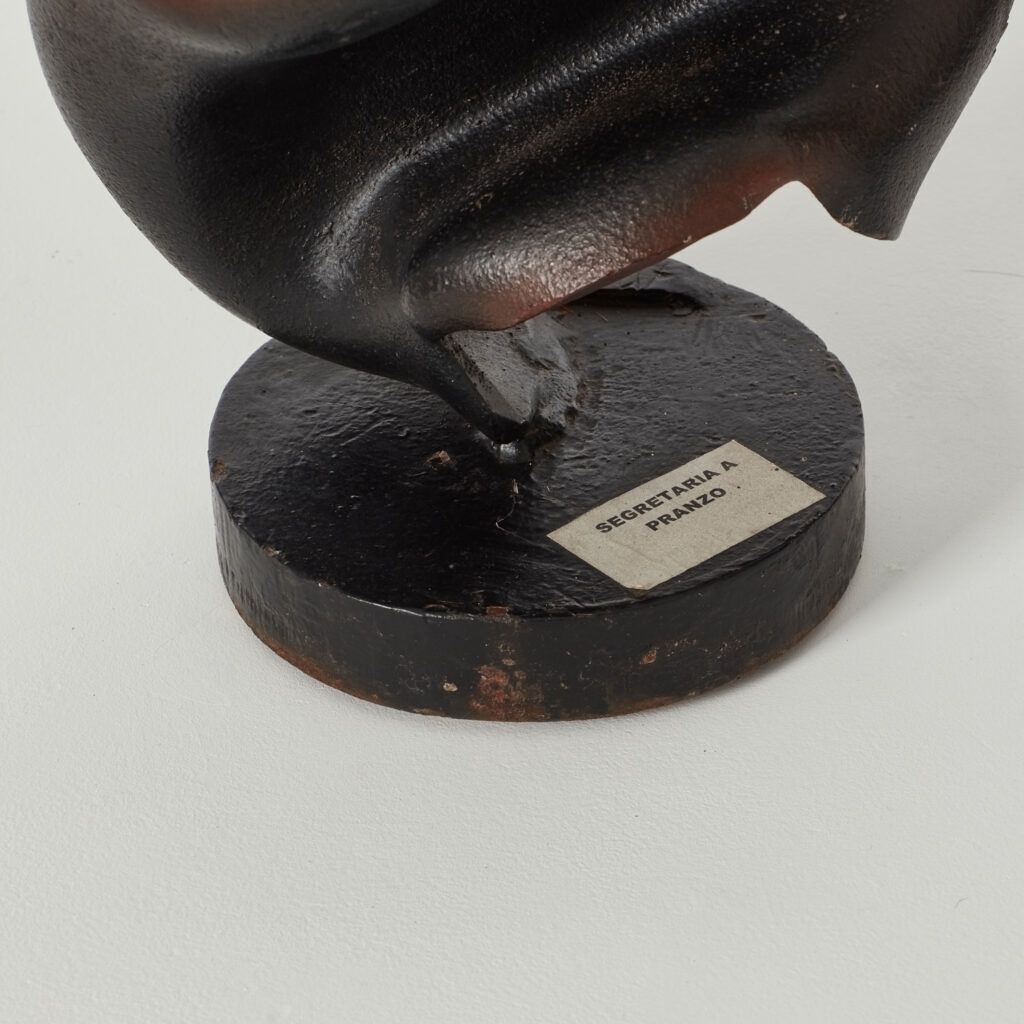 Salvino Marsura Secretary At Lunch Sculpture Treviso, Italy, 1970s photo buy